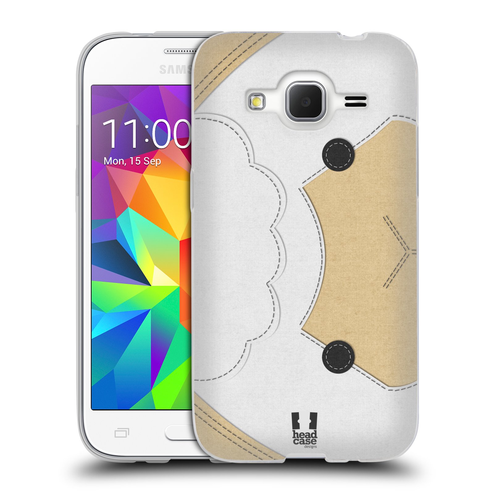 HEAD CASE silikonový obal na mobil Samsung Galaxy Core Prime (G360) vzor zvířecí nášivka ovečka