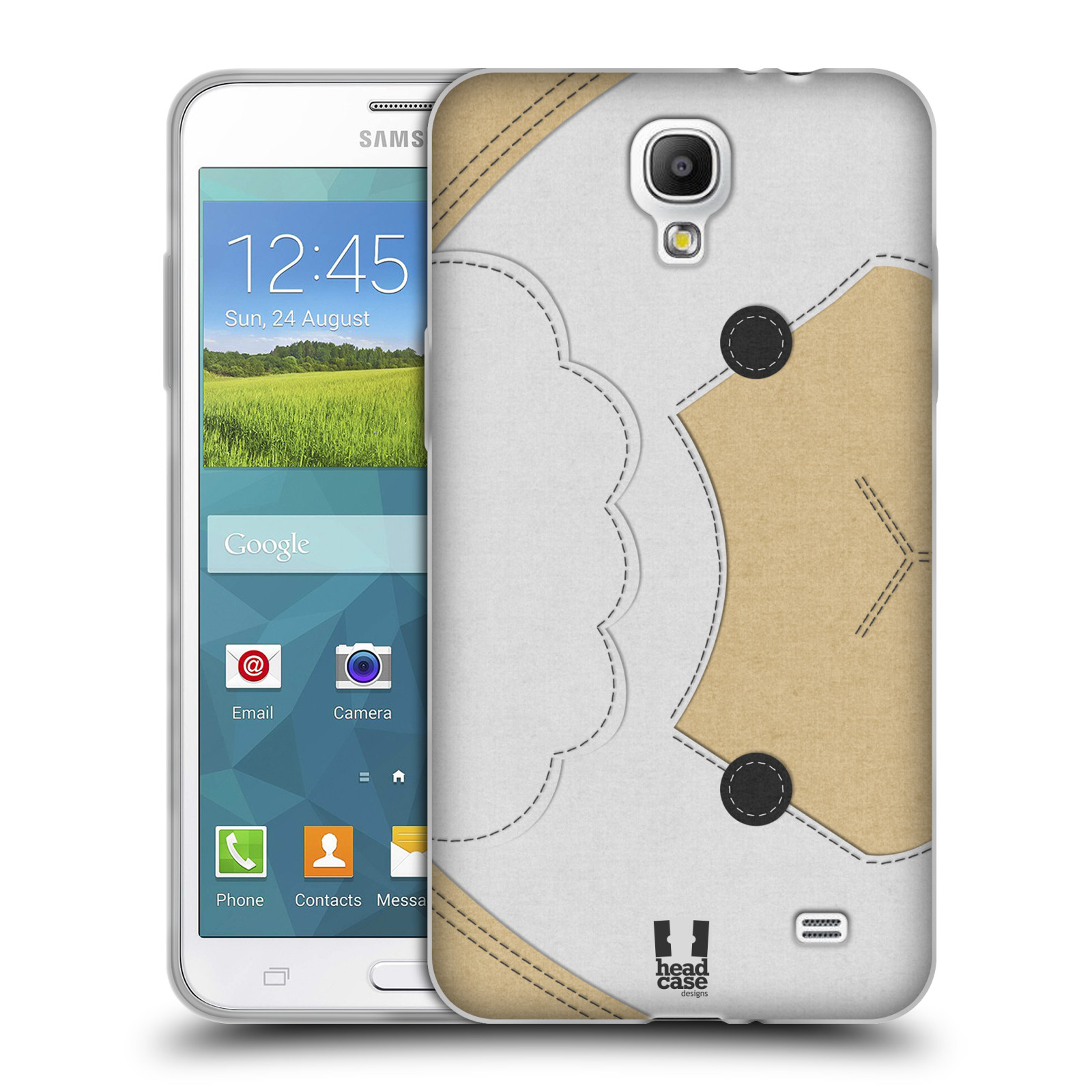 HEAD CASE silikonový obal na mobil Samsung Galaxy Mega 2 vzor zvířecí nášivka ovečka
