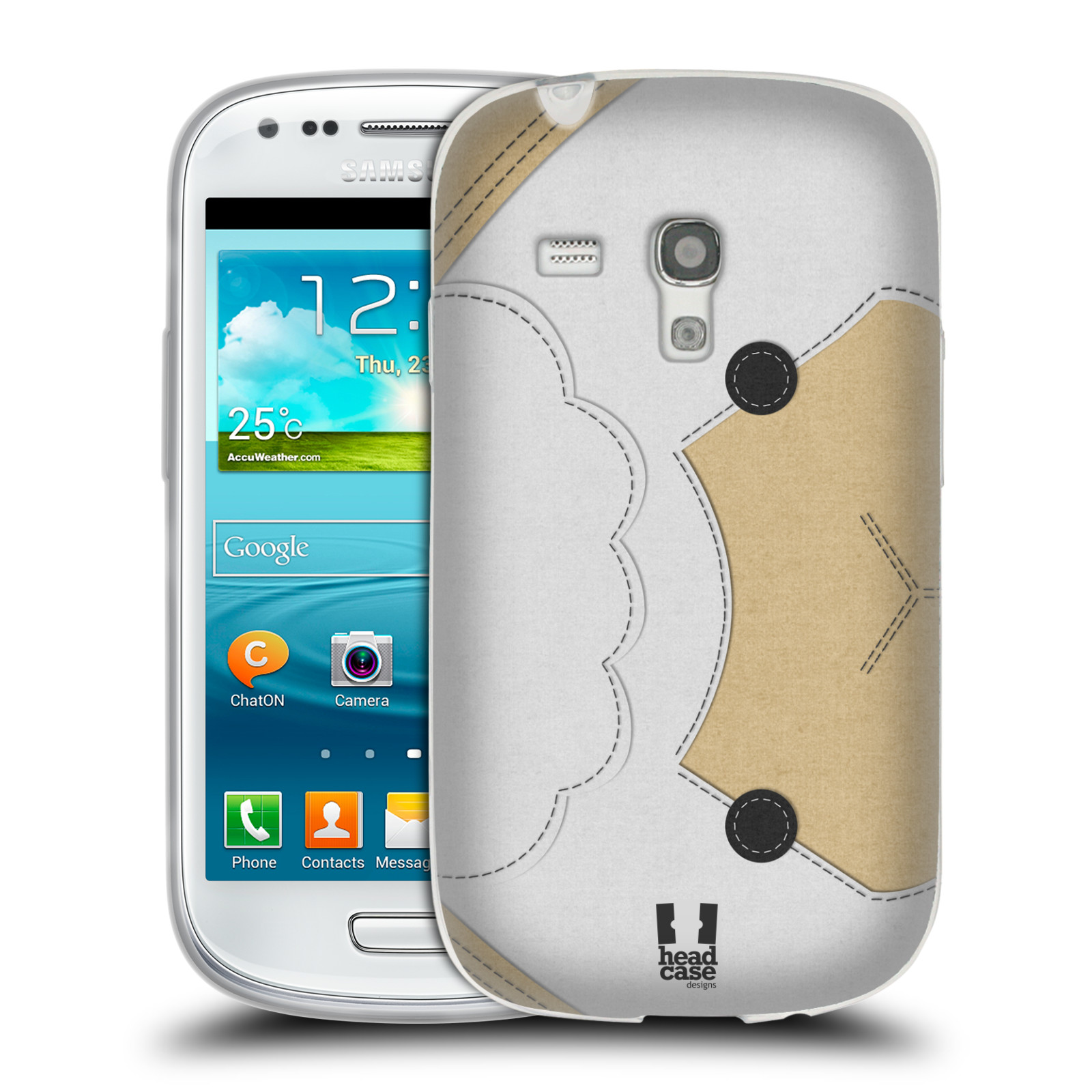HEAD CASE silikonový obal na mobil Samsung Galaxy S3 MINI i8190 vzor zvířecí nášivka ovečka