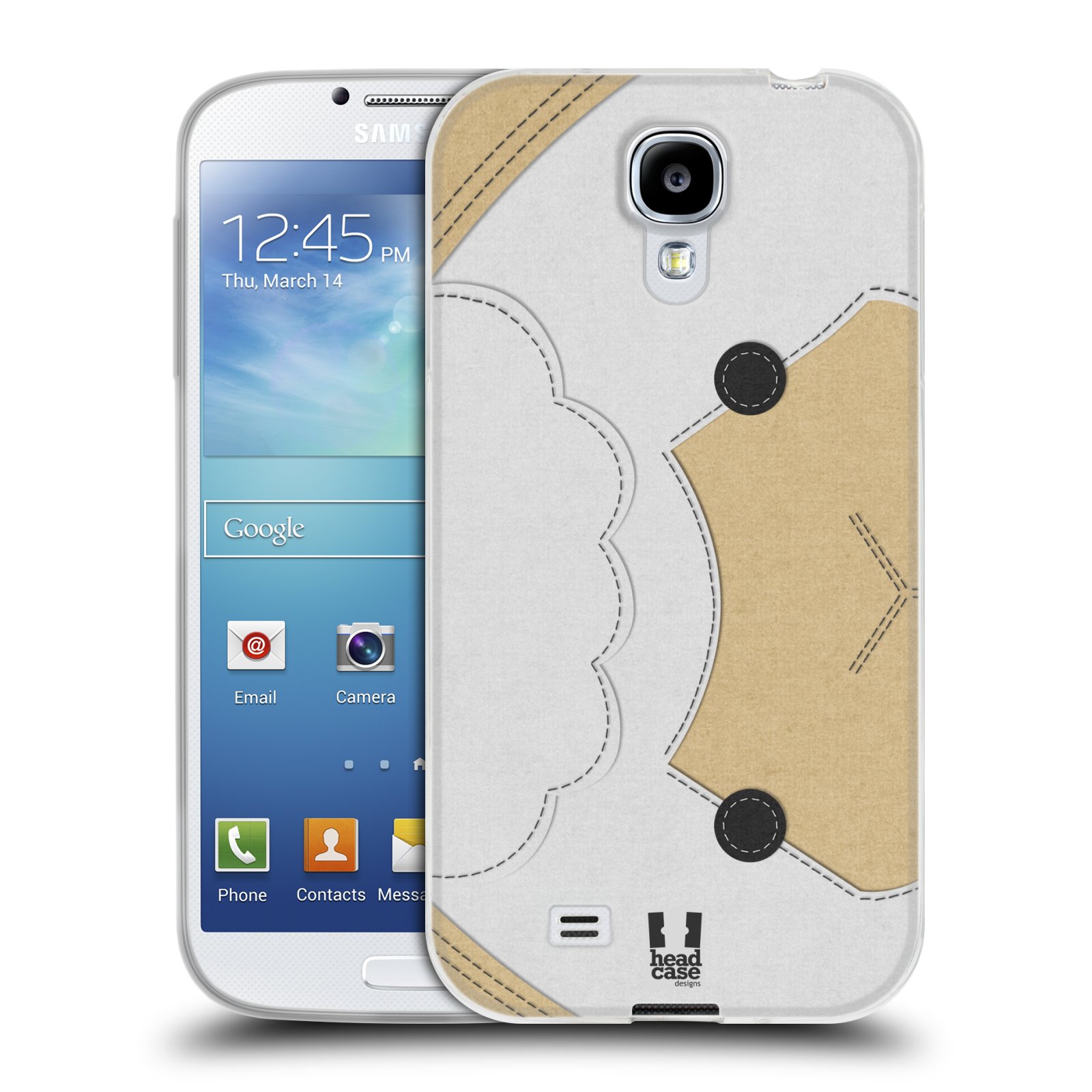 HEAD CASE silikonový obal na mobil Samsung Galaxy S4 i9500 vzor zvířecí nášivka ovečka