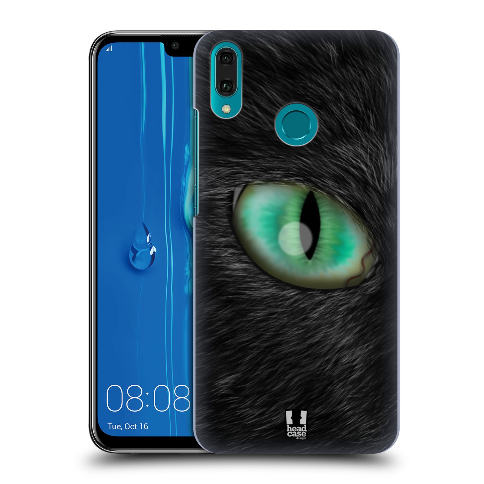 Pouzdro na mobil Huawei Y9 2019 - HEAD CASE - vzor pohled zvířete oko kočka