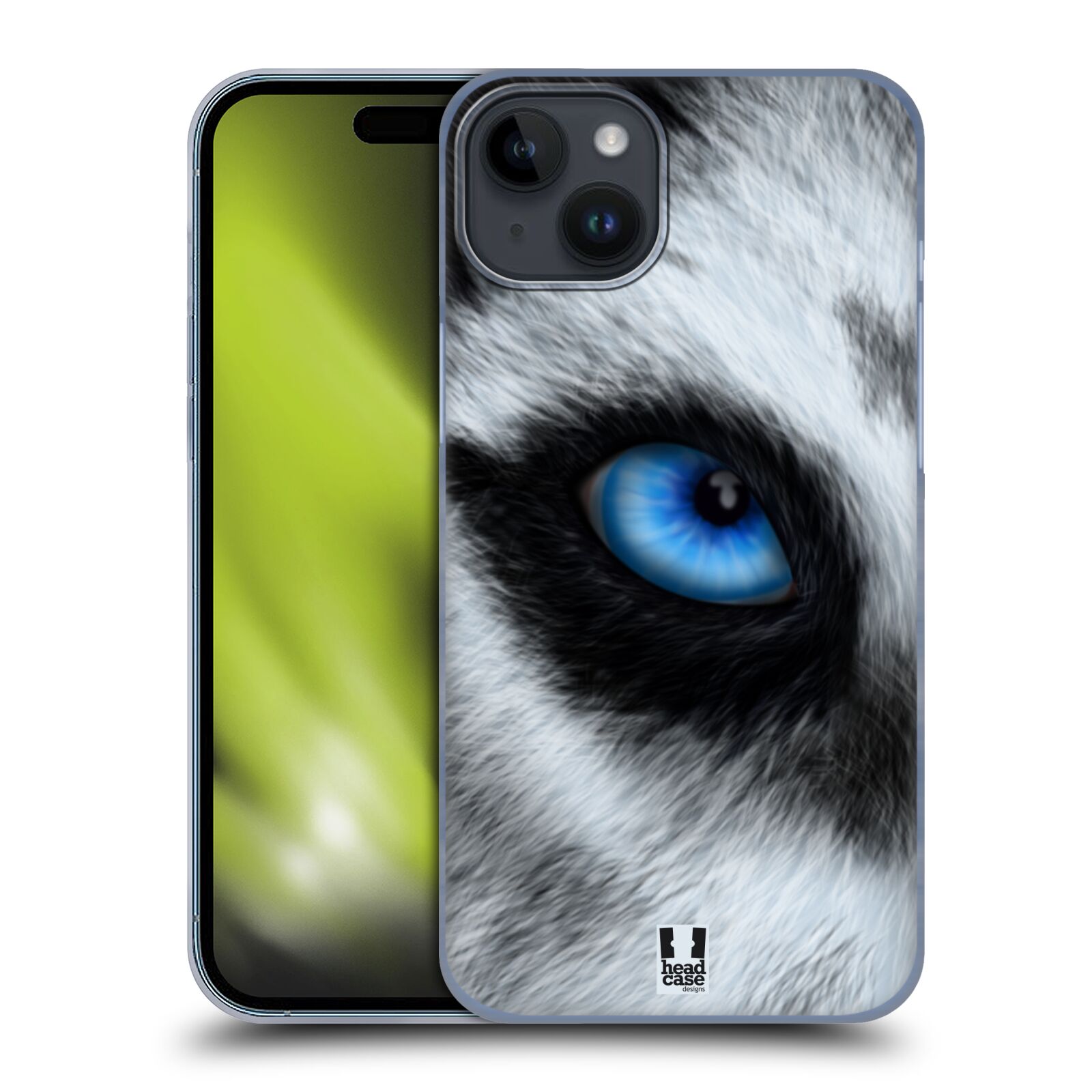 Plastový obal HEAD CASE na mobil Apple Iphone 15 PLUS vzor pohled zvířete oko pes husky