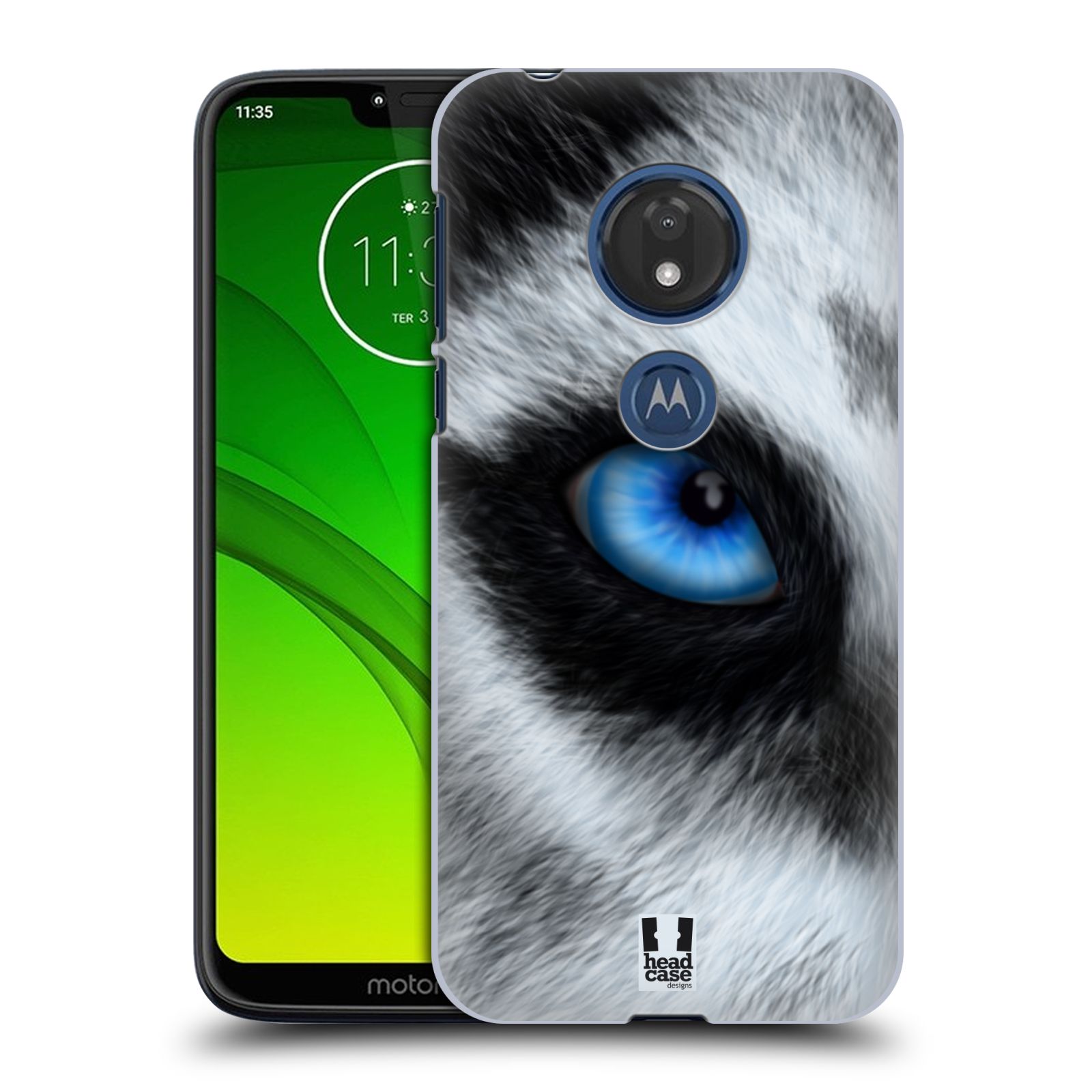 Pouzdro na mobil Motorola Moto G7 Play vzor pohled zvířete oko pes husky