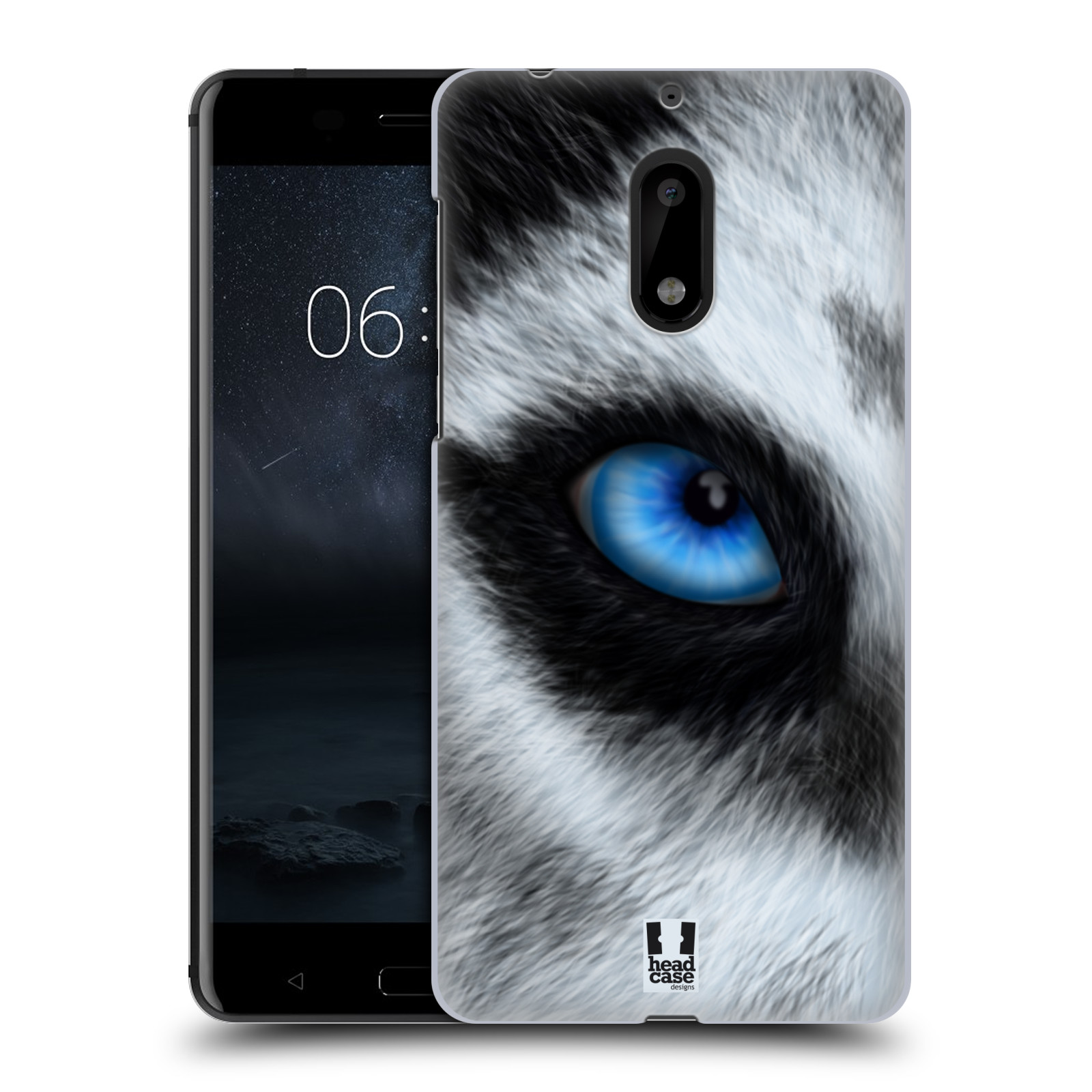 HEAD CASE plastový obal na mobil Nokia 6 vzor pohled zvířete oko pes husky