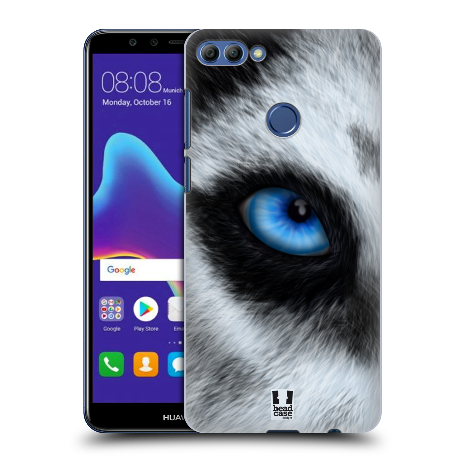 HEAD CASE plastový obal na mobil Huawei Y9 2018 vzor pohled zvířete oko pes husky
