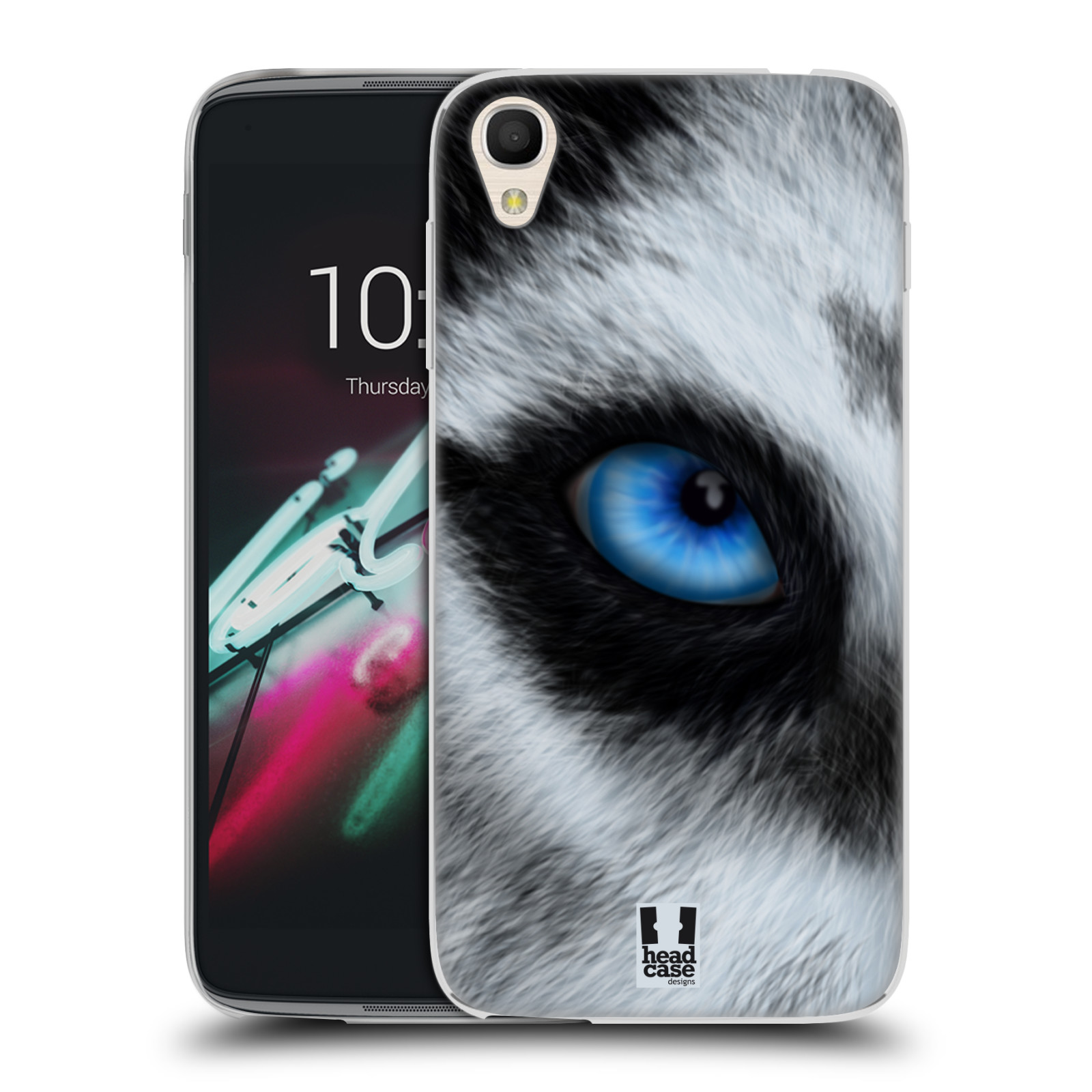 HEAD CASE silikonový obal na mobil Alcatel Idol 3 OT-6039Y (4.7) vzor pohled zvířete oko pes husky