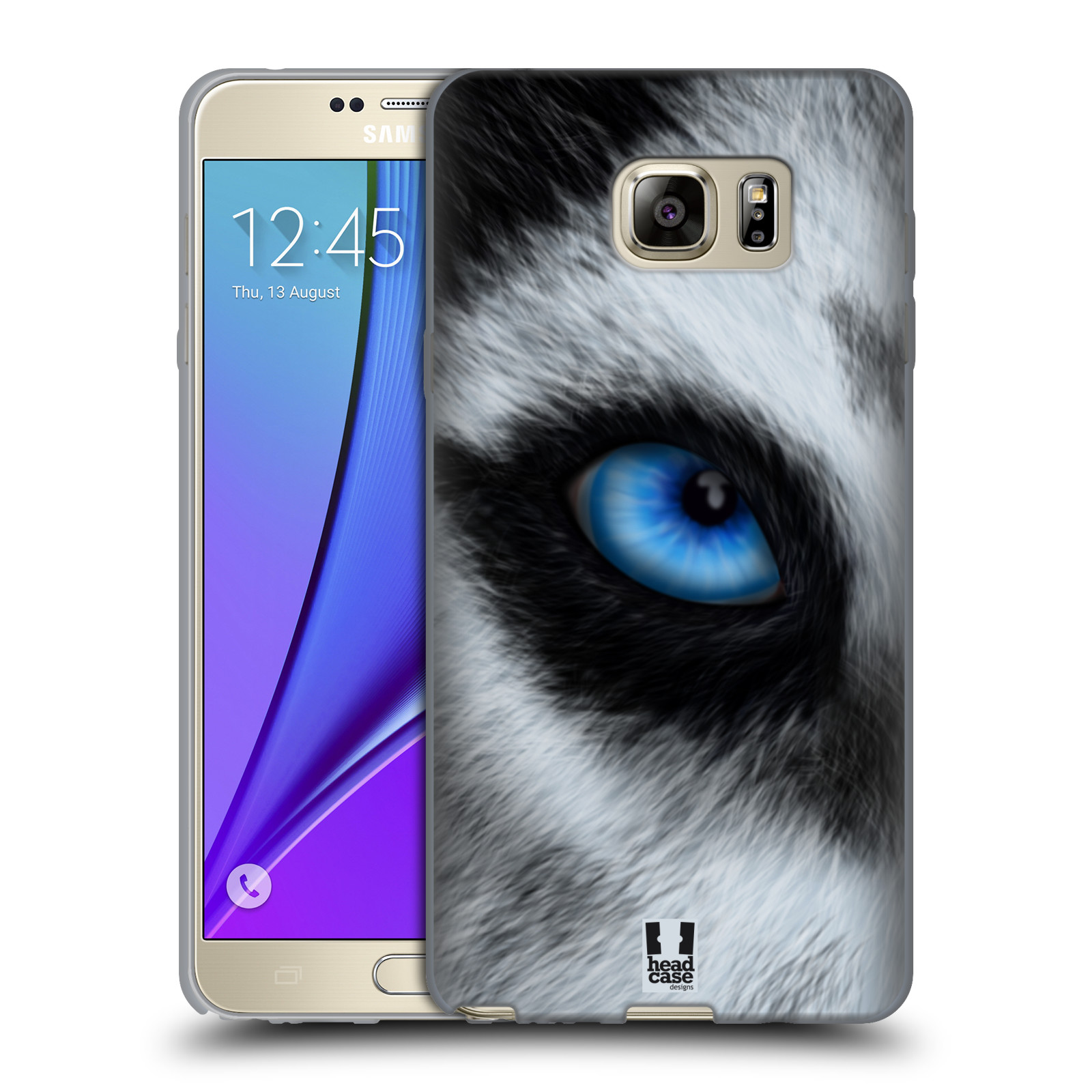 HEAD CASE silikonový obal na mobil Samsung Galaxy Note 5 (N920) vzor pohled zvířete oko pes husky