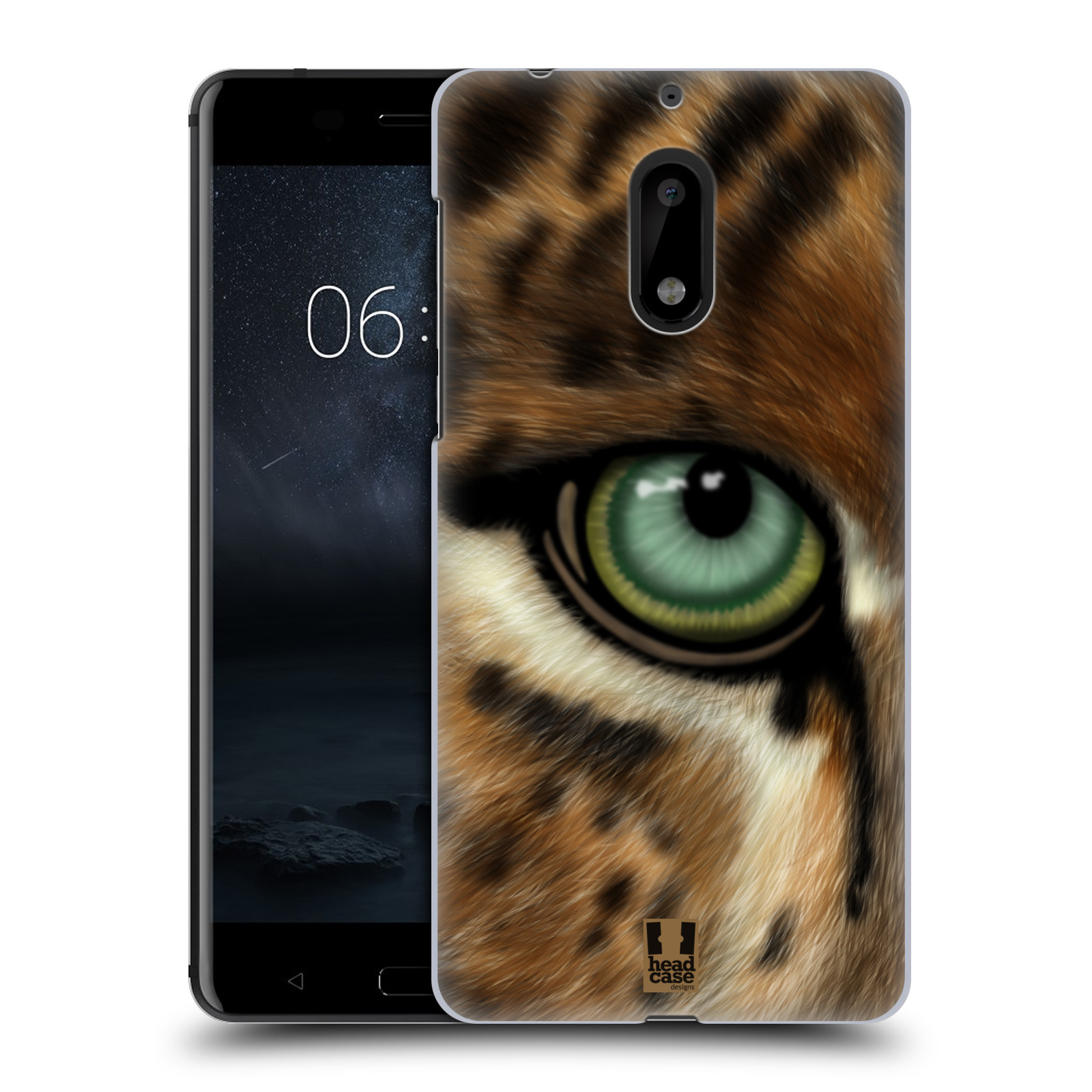 HEAD CASE plastový obal na mobil Nokia 6 vzor pohled zvířete oko leopard
