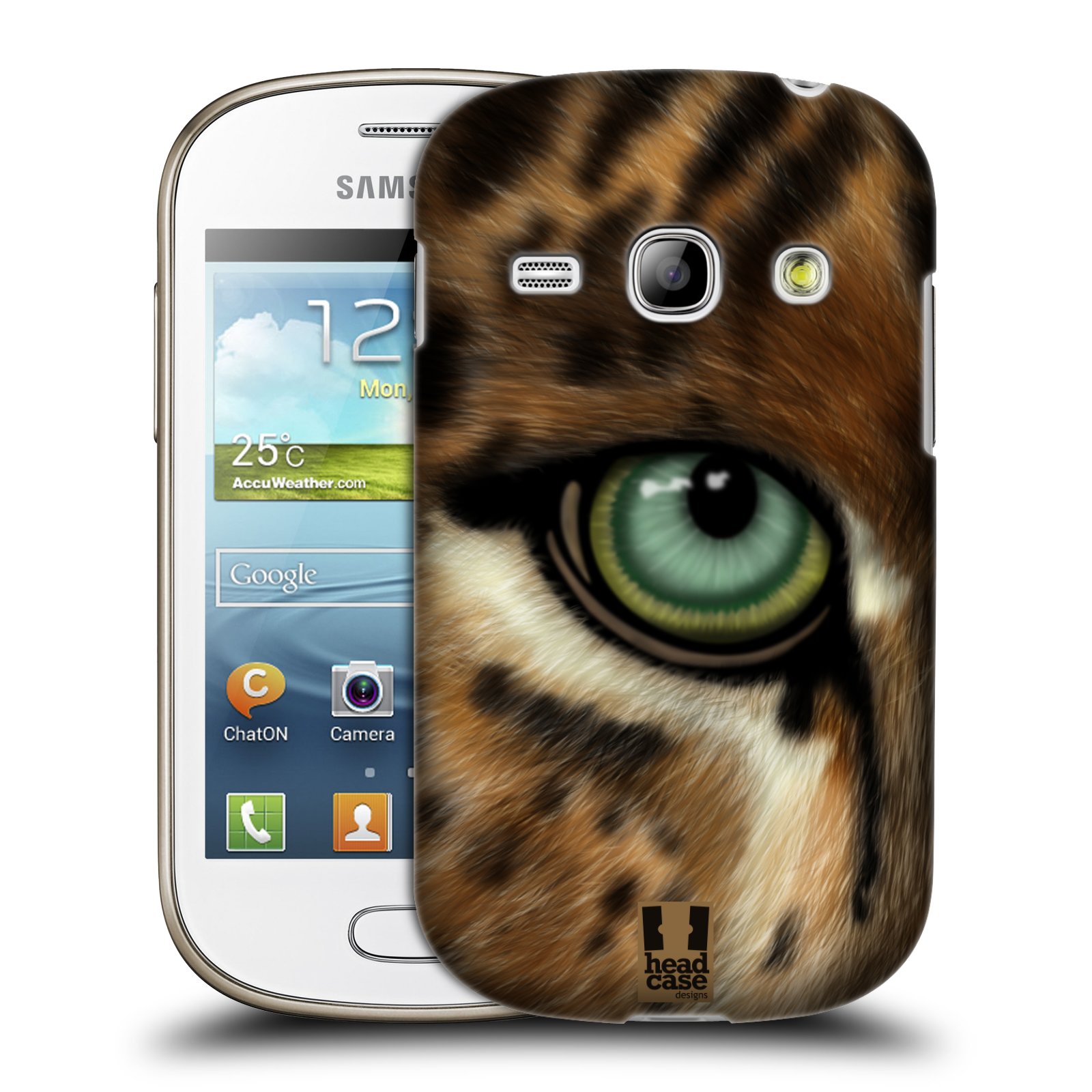 HEAD CASE plastový obal na mobil SAMSUNG GALAXY FAME (S6810) vzor pohled zvířete oko leopard