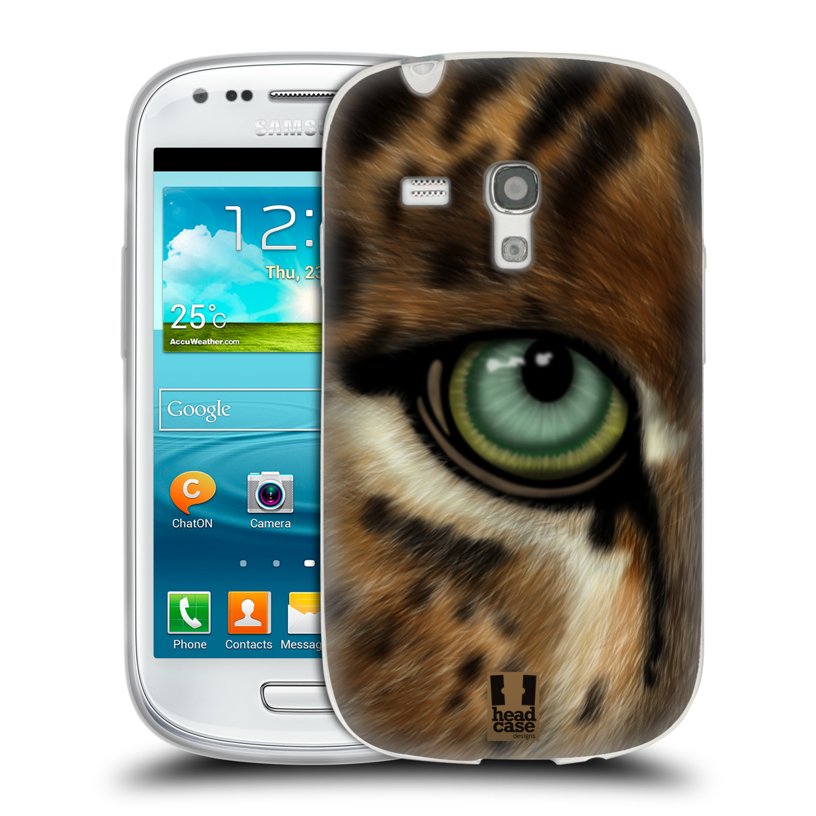 HEAD CASE silikonový obal na mobil Samsung Galaxy S3 MINI i8190 vzor pohled zvířete oko leopard