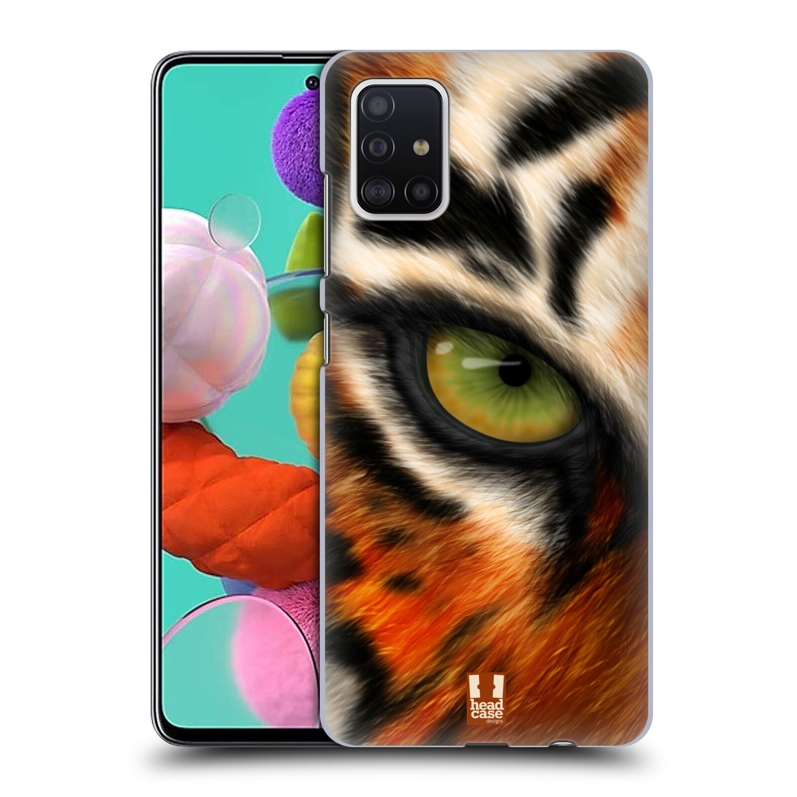 Pouzdro na mobil Samsung Galaxy A51 - HEAD CASE - vzor pohled zvířete oko tygr