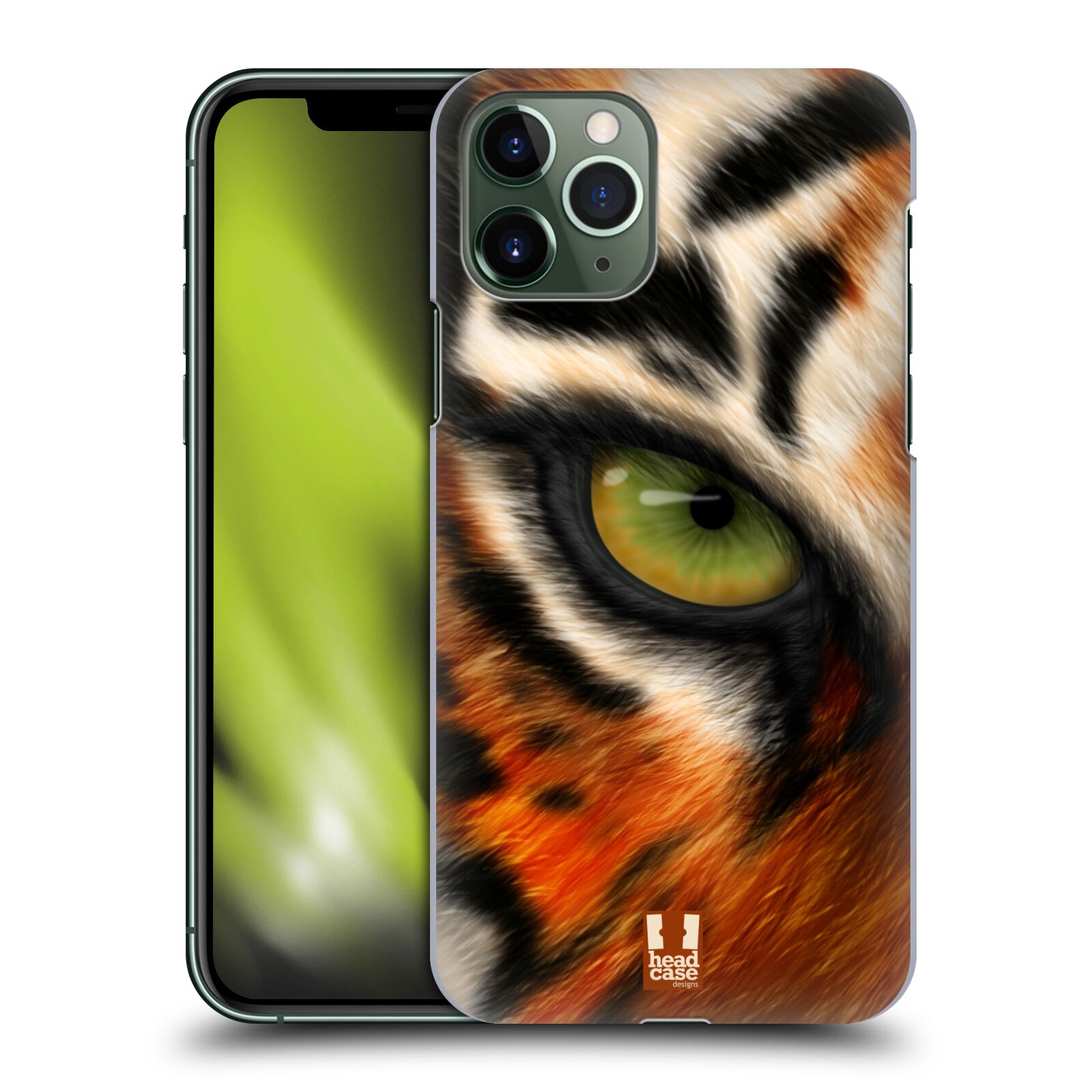 Pouzdro na mobil Apple Iphone 11 PRO - HEAD CASE - vzor pohled zvířete oko tygr