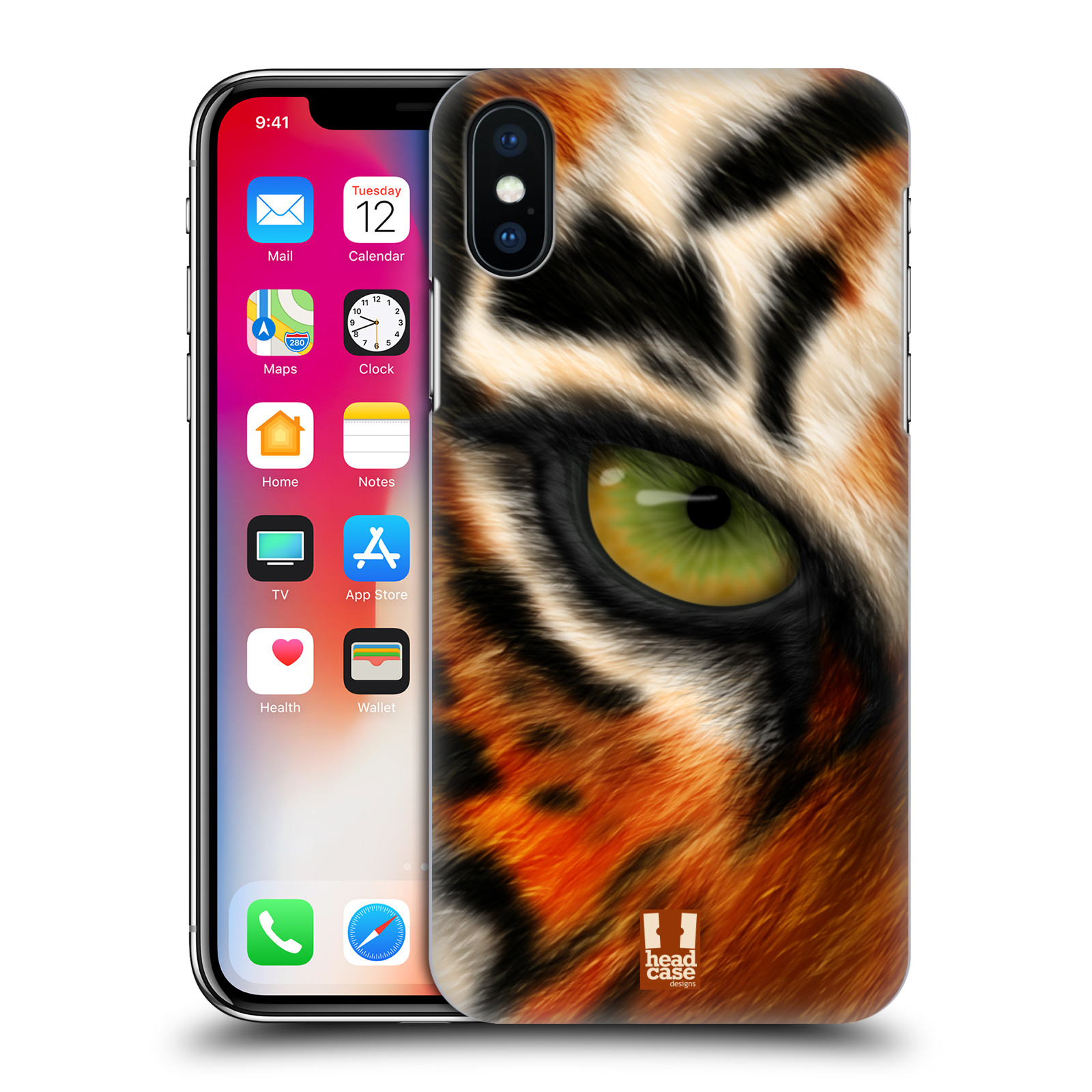 HEAD CASE plastový obal na mobil Apple Iphone X / XS vzor pohled zvířete oko tygr