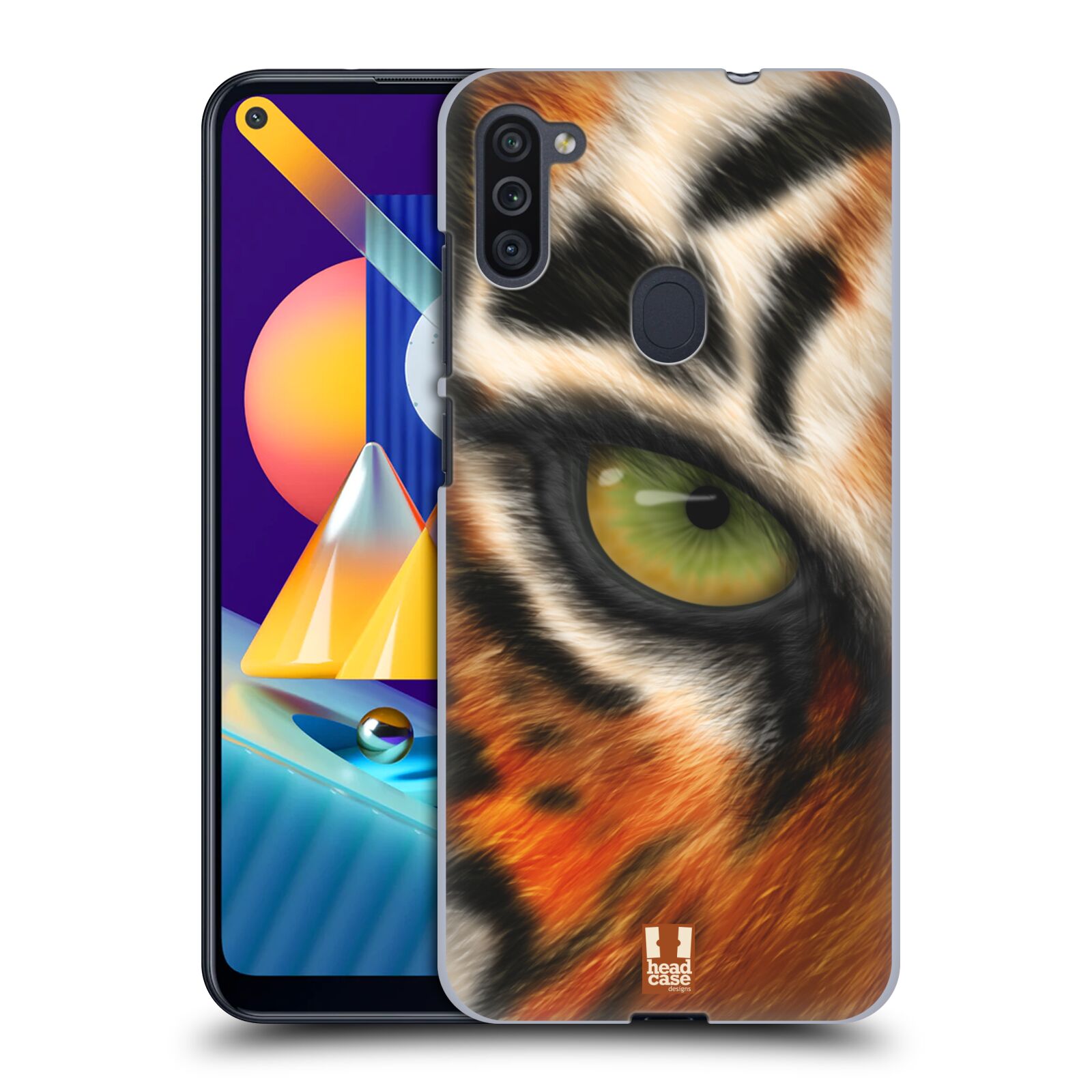 Plastový obal HEAD CASE na mobil Samsung Galaxy M11 vzor pohled zvířete oko tygr