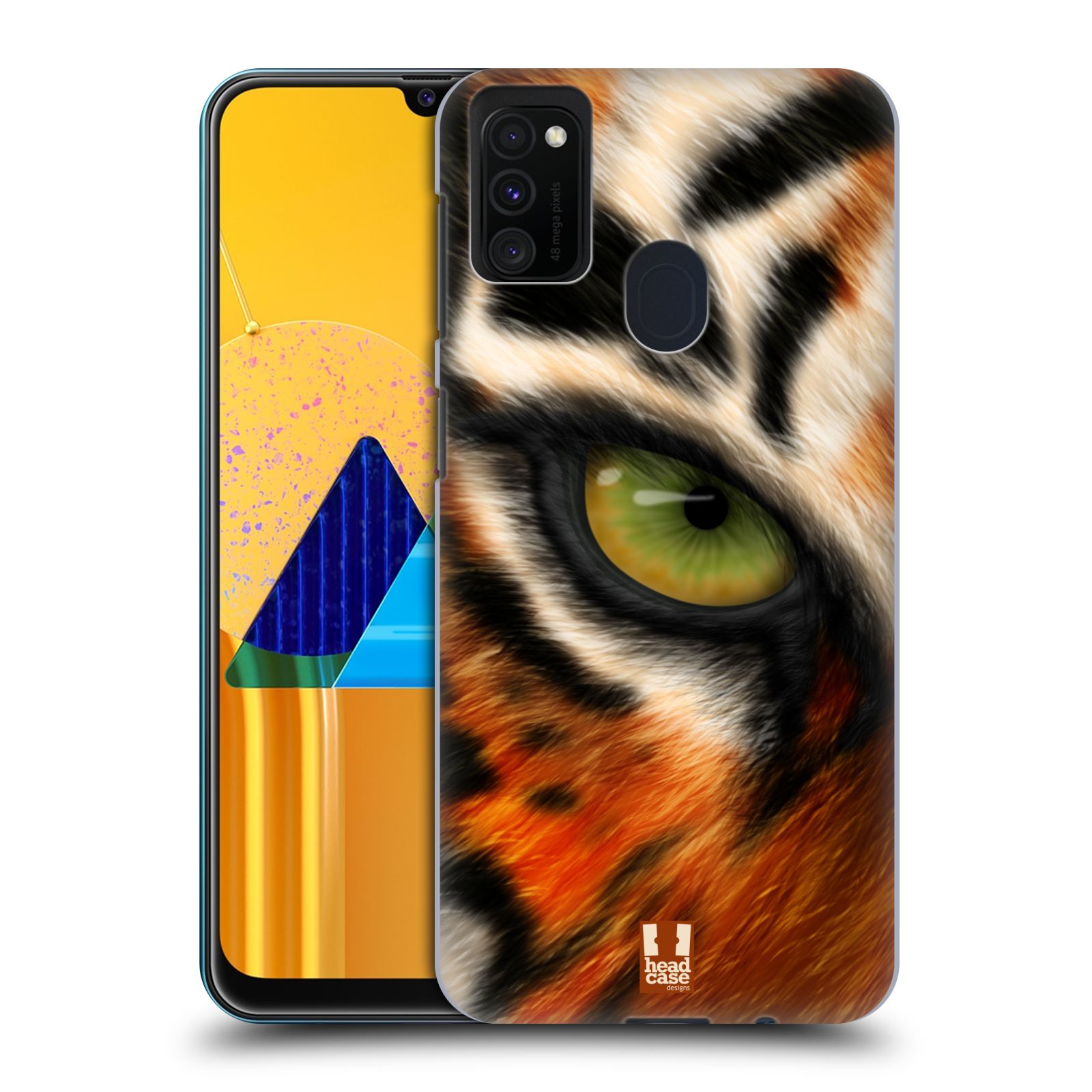 Plastový obal HEAD CASE na mobil Samsung Galaxy M30s vzor pohled zvířete oko tygr