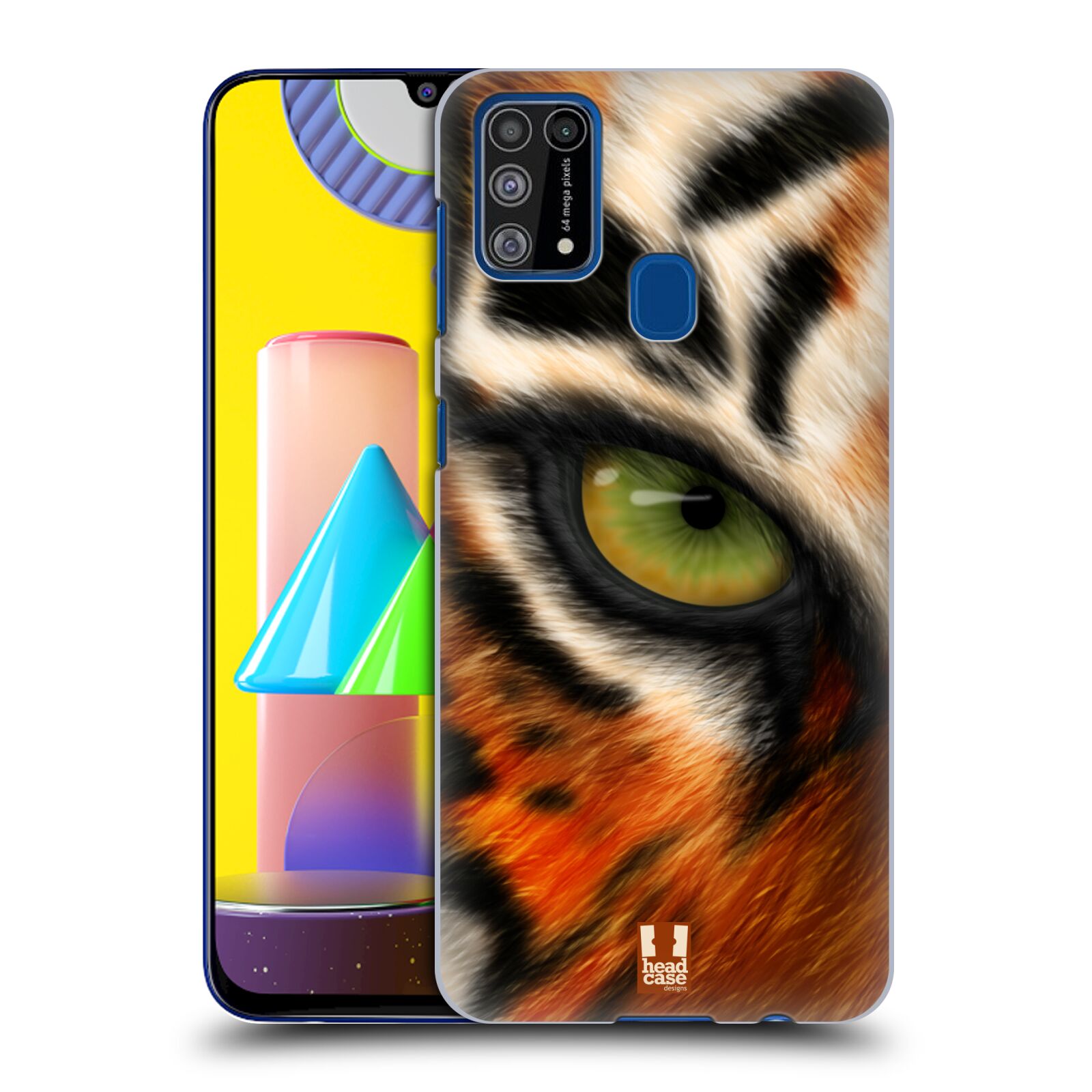 Plastový obal HEAD CASE na mobil Samsung Galaxy M31 vzor pohled zvířete oko tygr