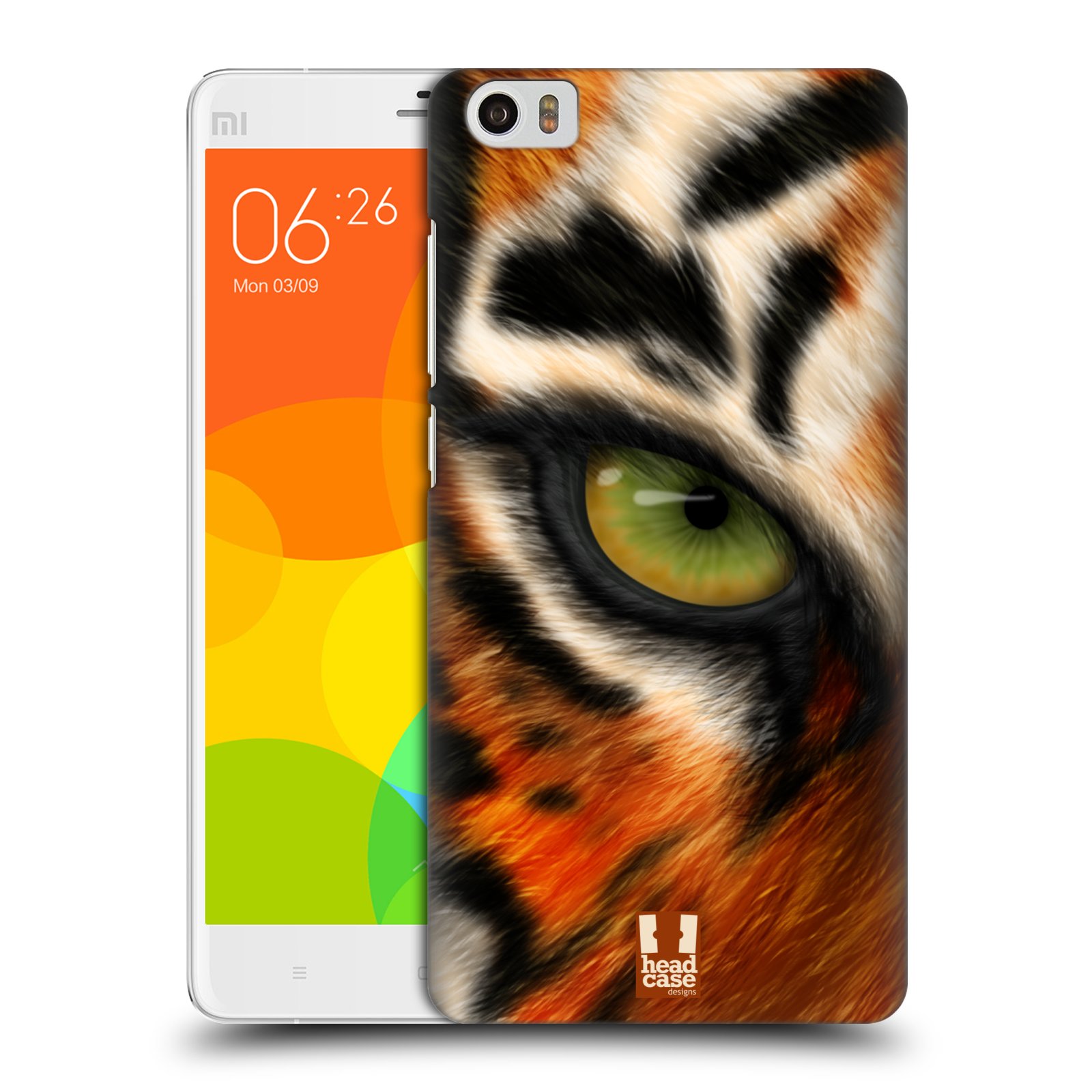 HEAD CASE pevný plastový obal na mobil XIAOMI Mi Note vzor pohled zvířete oko tygr