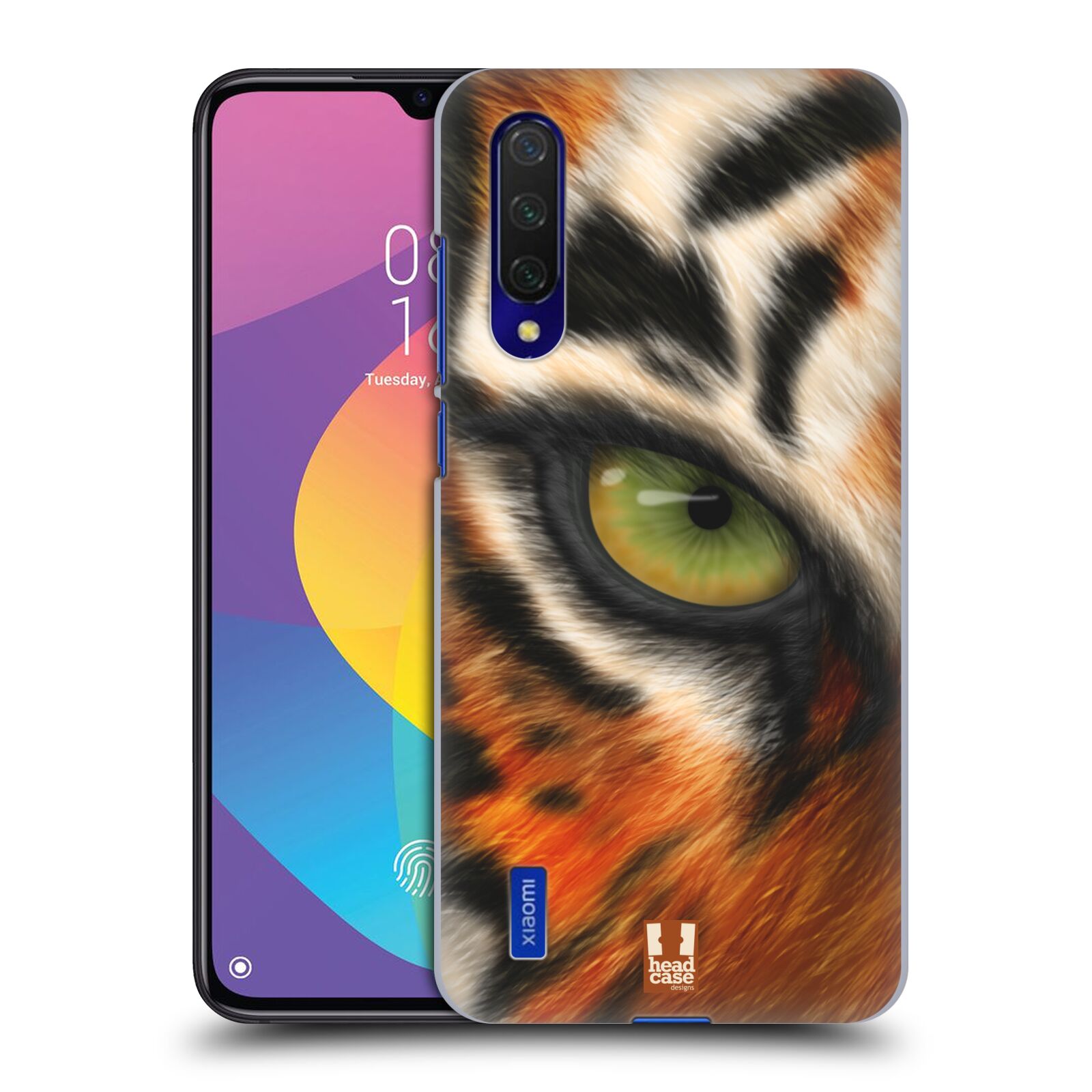 Zadní kryt na mobil Xiaomi MI 9 LITE vzor pohled zvířete oko tygr