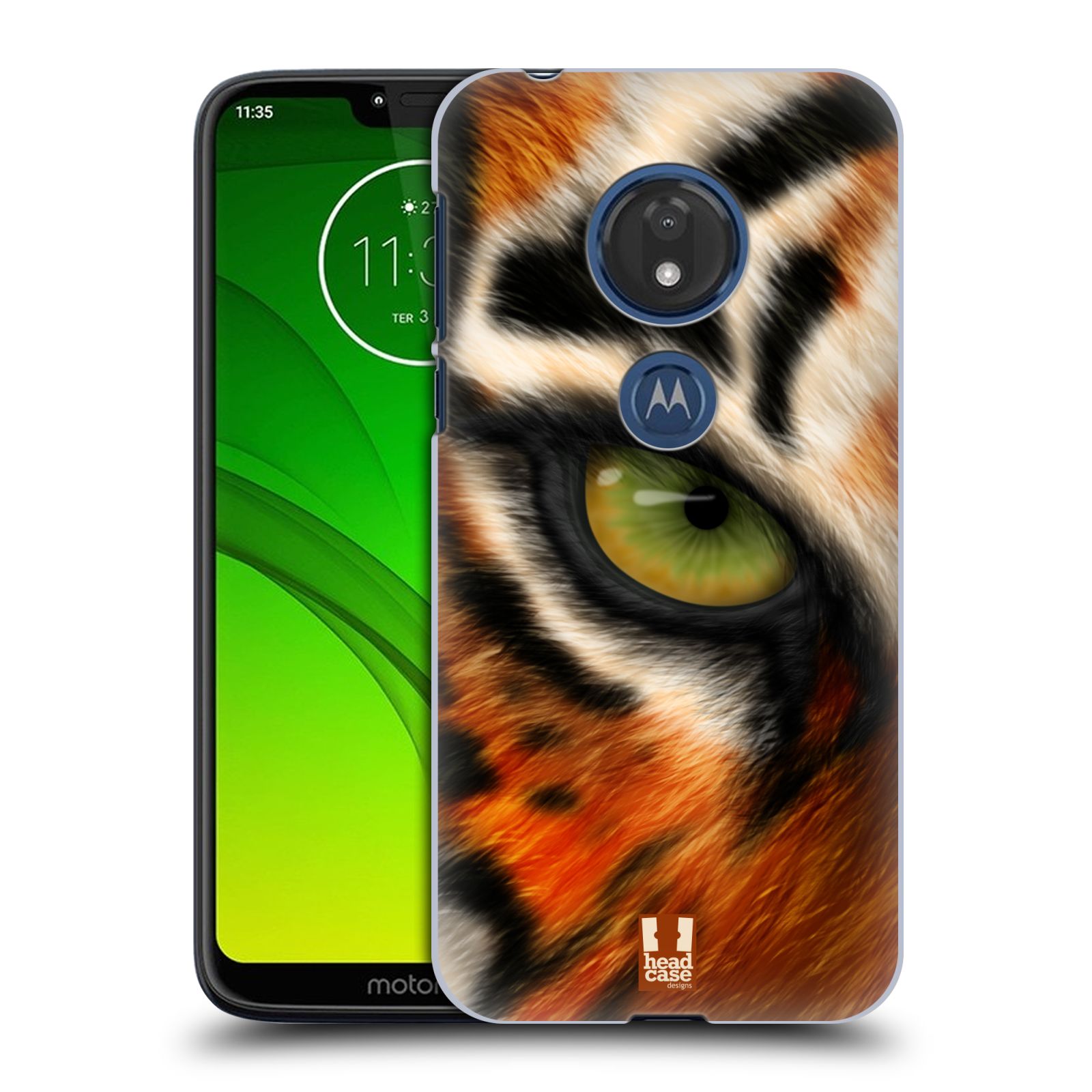 Pouzdro na mobil Motorola Moto G7 Play vzor pohled zvířete oko tygr