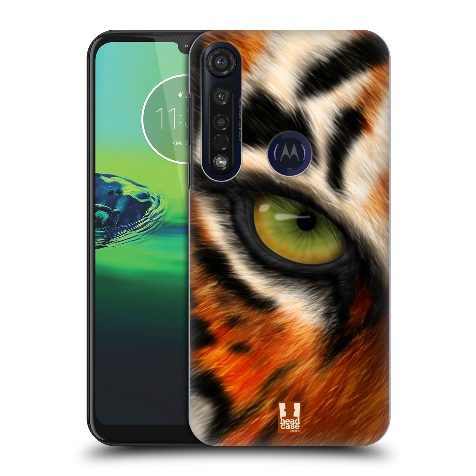 Pouzdro na mobil Motorola Moto G8 PLUS - HEAD CASE - vzor pohled zvířete oko tygr