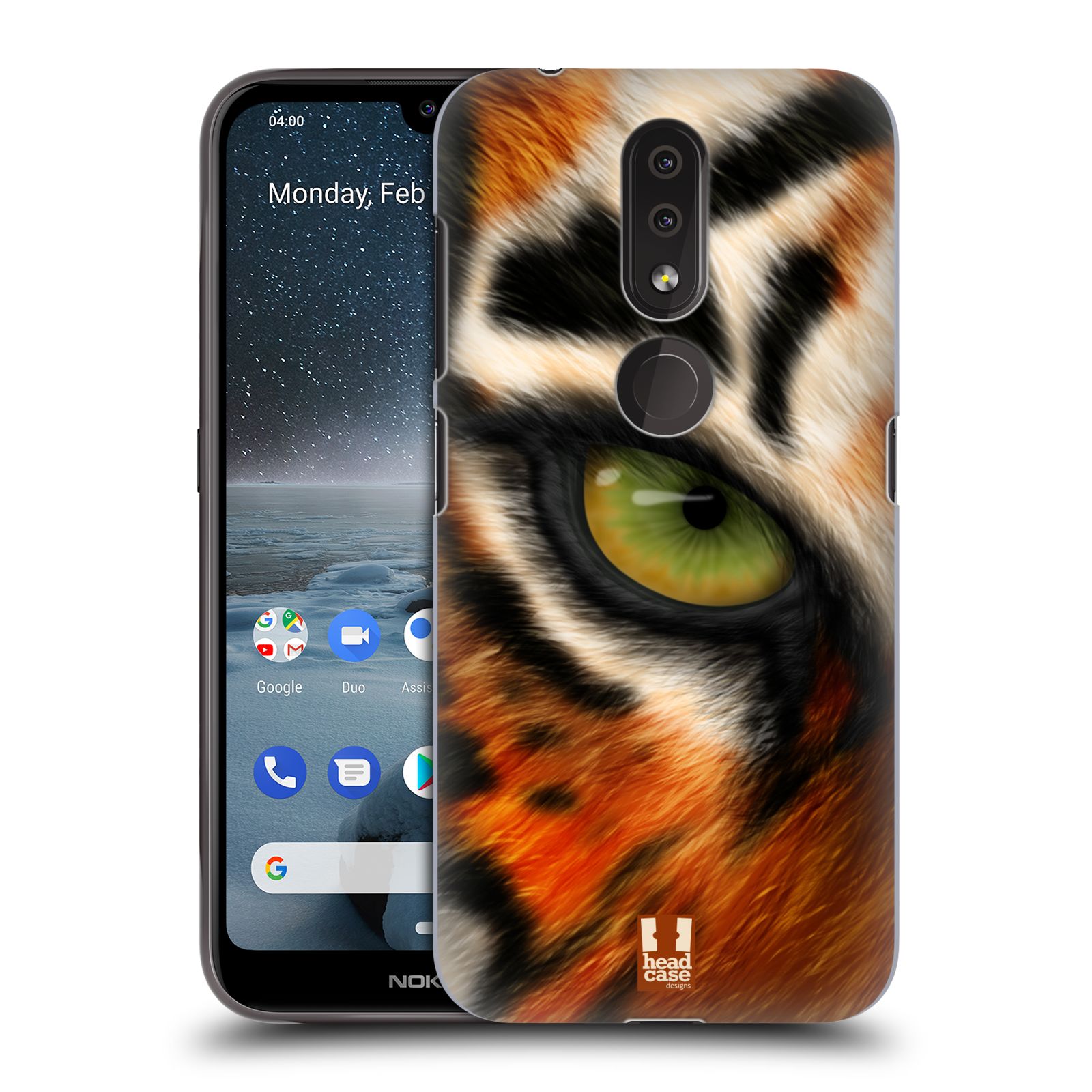 Pouzdro na mobil Nokia 4.2 - HEAD CASE - vzor pohled zvířete oko tygr