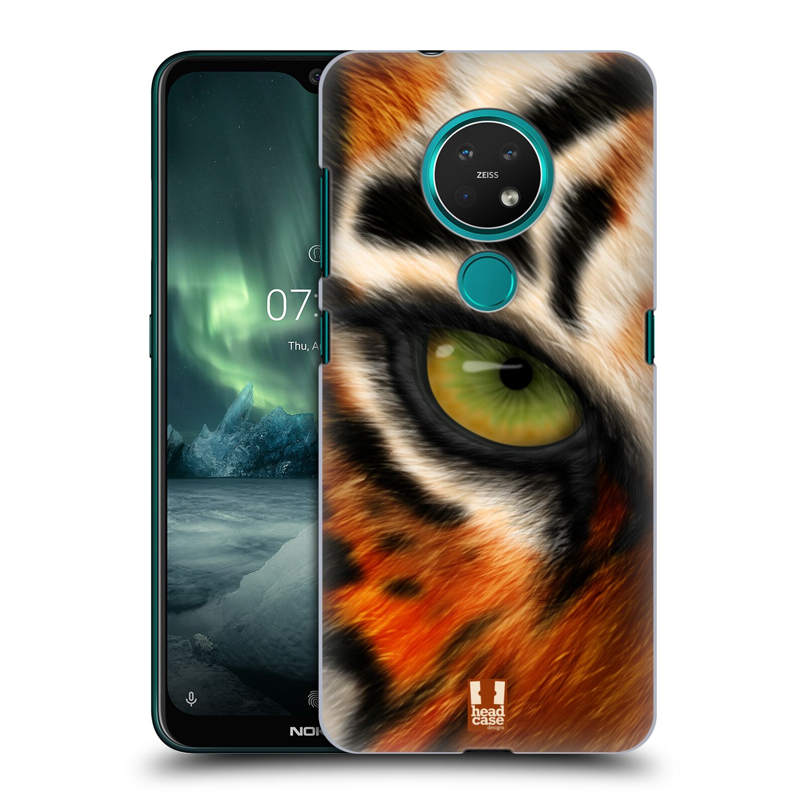 Pouzdro na mobil NOKIA 7.2 - HEAD CASE - vzor pohled zvířete oko tygr