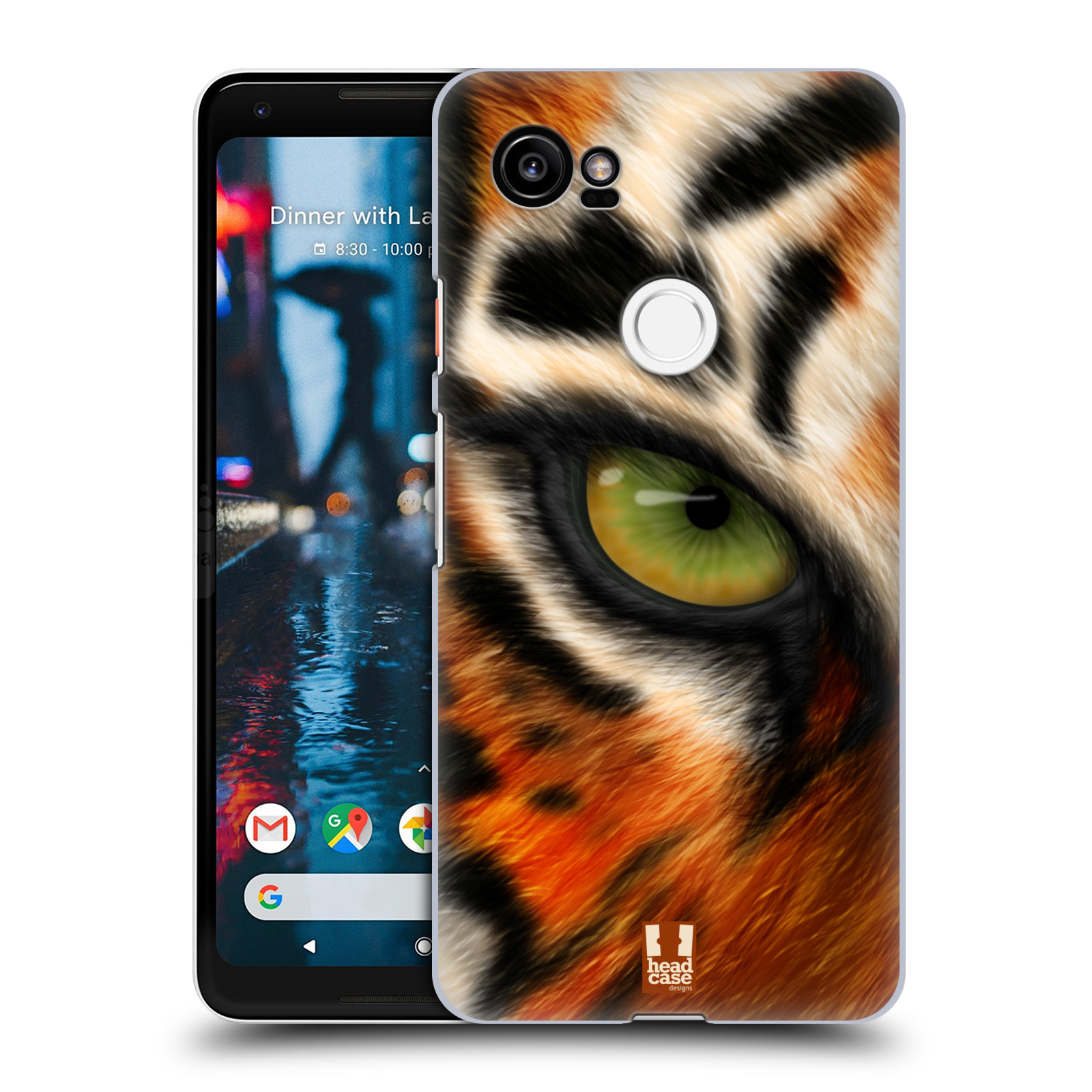 HEAD CASE plastový obal na mobil Google Pixel 2 XL vzor pohled zvířete oko tygr
