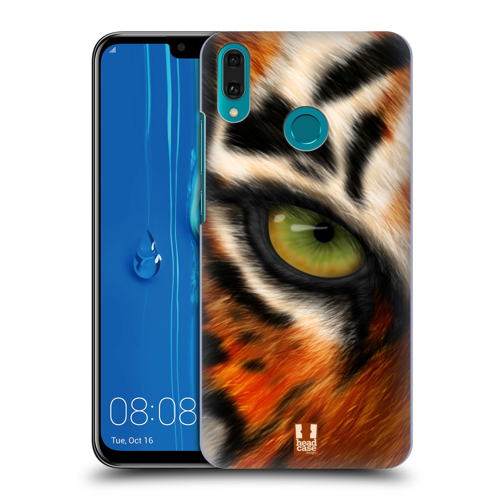 Pouzdro na mobil Huawei Y9 2019 - HEAD CASE - vzor pohled zvířete oko tygr
