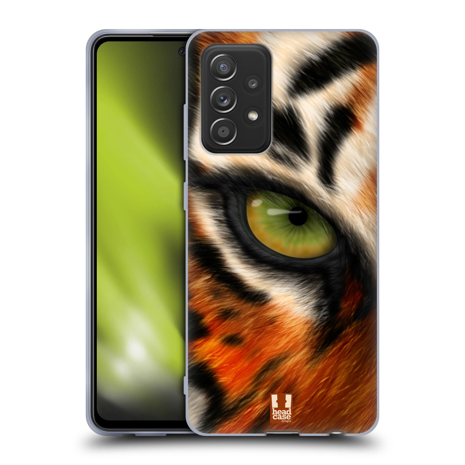 Plastový obal HEAD CASE na mobil Samsung Galaxy A52 / A52 5G / A52s 5G vzor pohled zvířete oko tygr