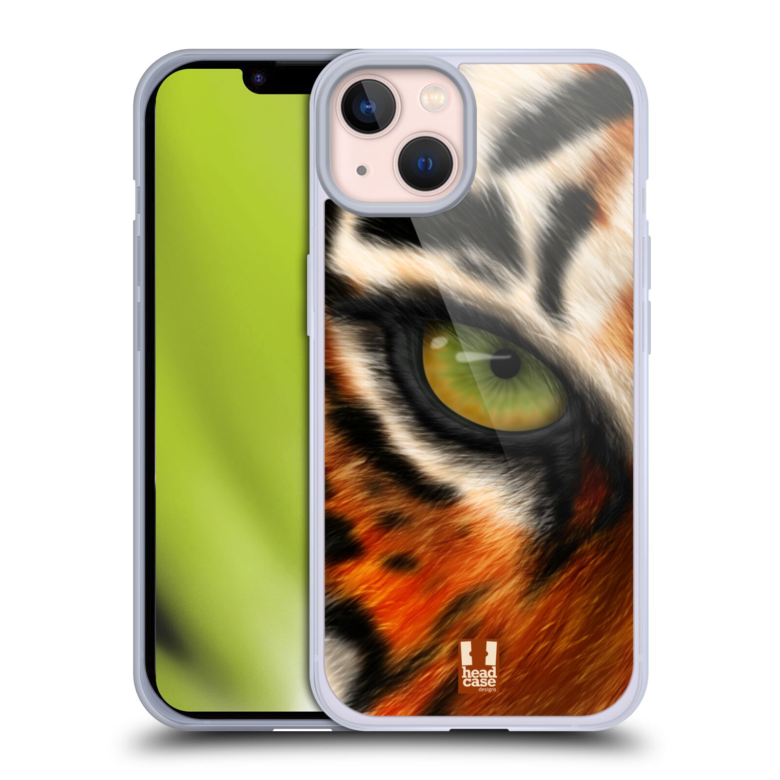 Plastový obal HEAD CASE na mobil Apple Iphone 13 vzor pohled zvířete oko tygr