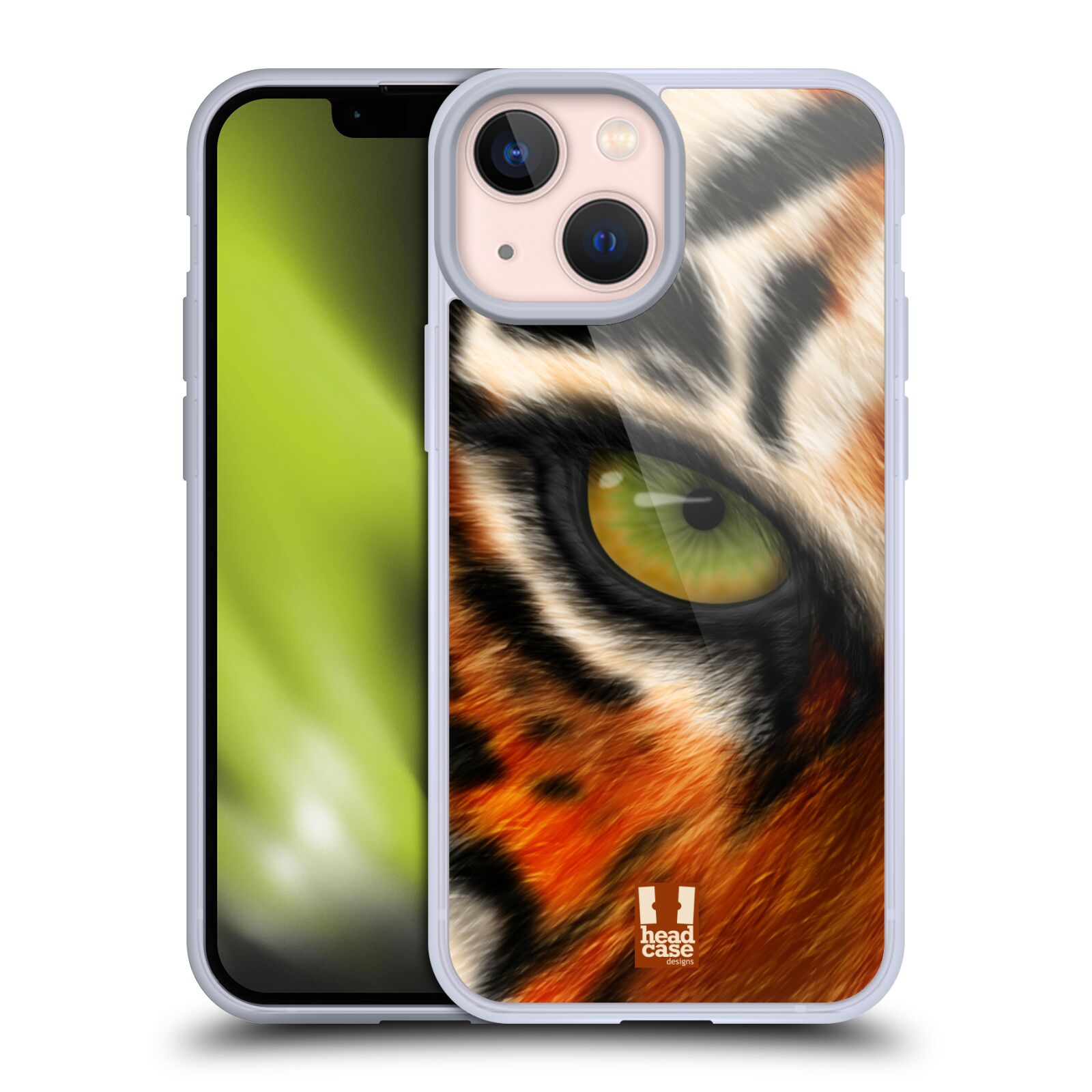 Plastový obal HEAD CASE na mobil Apple Iphone 13 MINI vzor pohled zvířete oko tygr