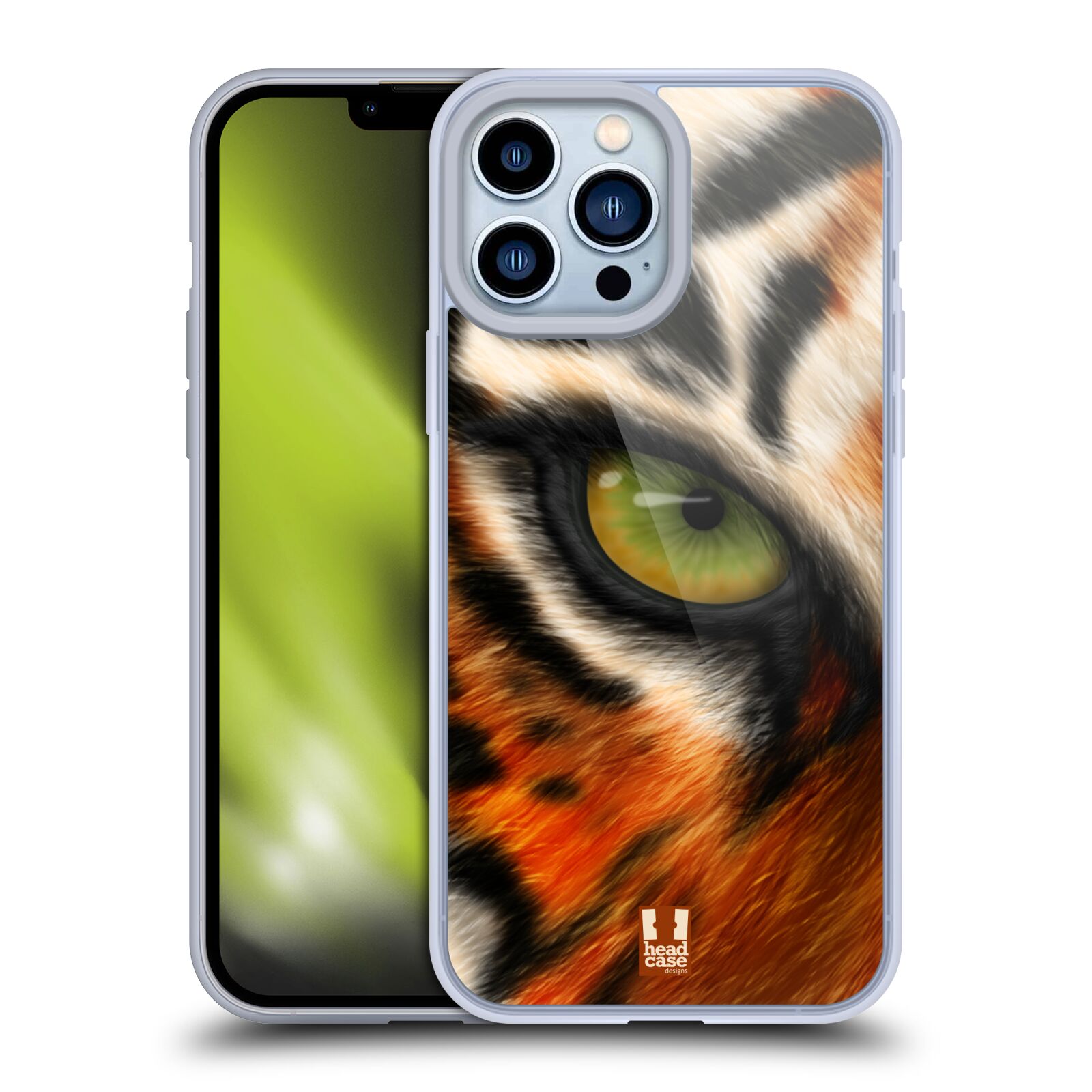 Plastový obal HEAD CASE na mobil Apple Iphone 13 PRO MAX vzor pohled zvířete oko tygr