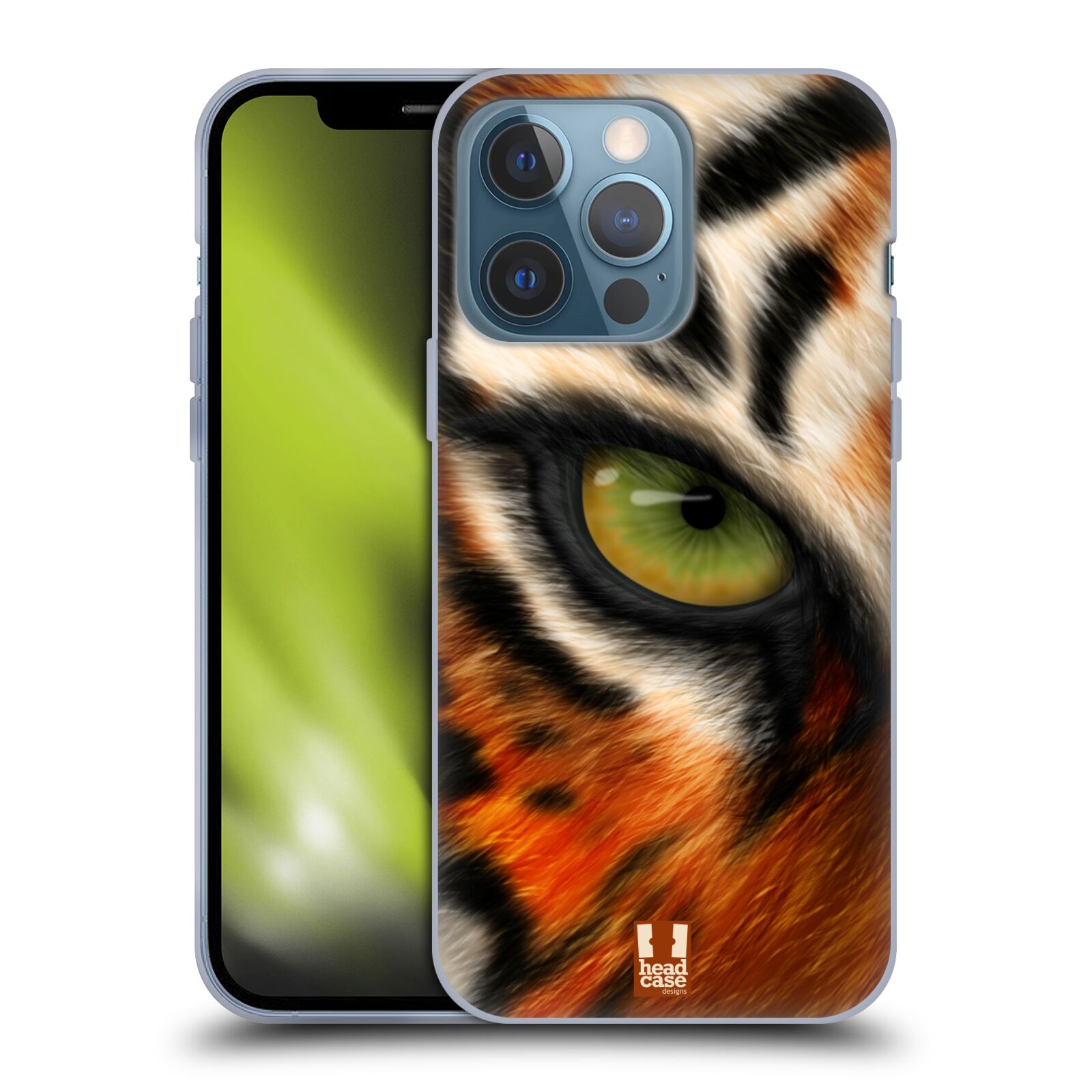 Plastový obal HEAD CASE na mobil Apple Iphone 13 PRO vzor pohled zvířete oko tygr