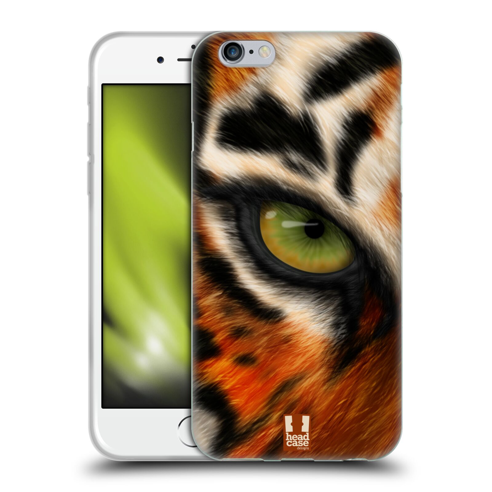 HEAD CASE silikonový obal na mobil Apple Iphone 6/6S vzor pohled zvířete oko tygr