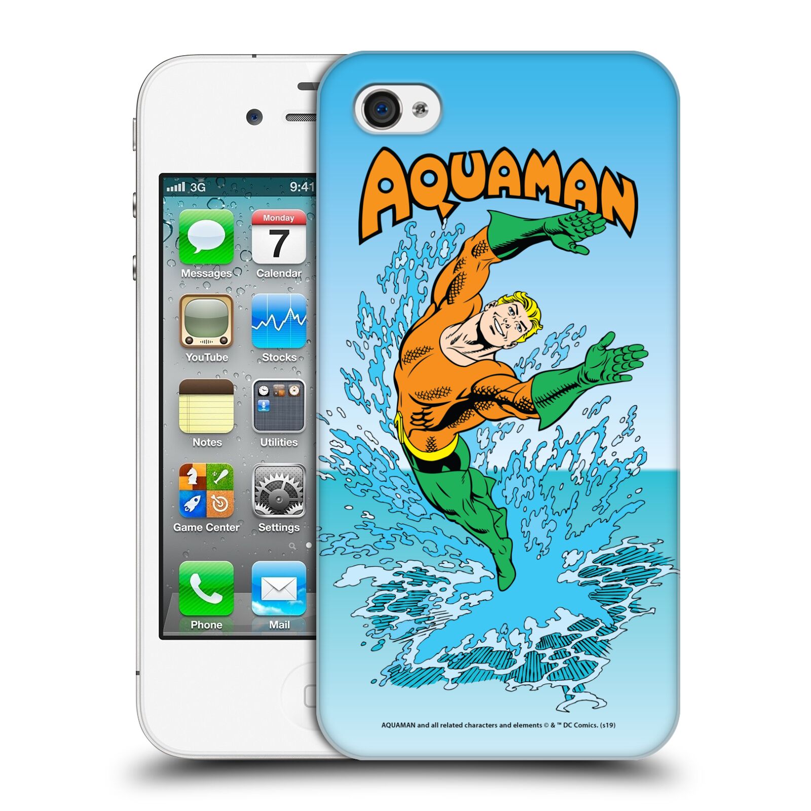 Zadní obal pro mobil Apple Iphone 4/4S - HEAD CASE - Aquaman
