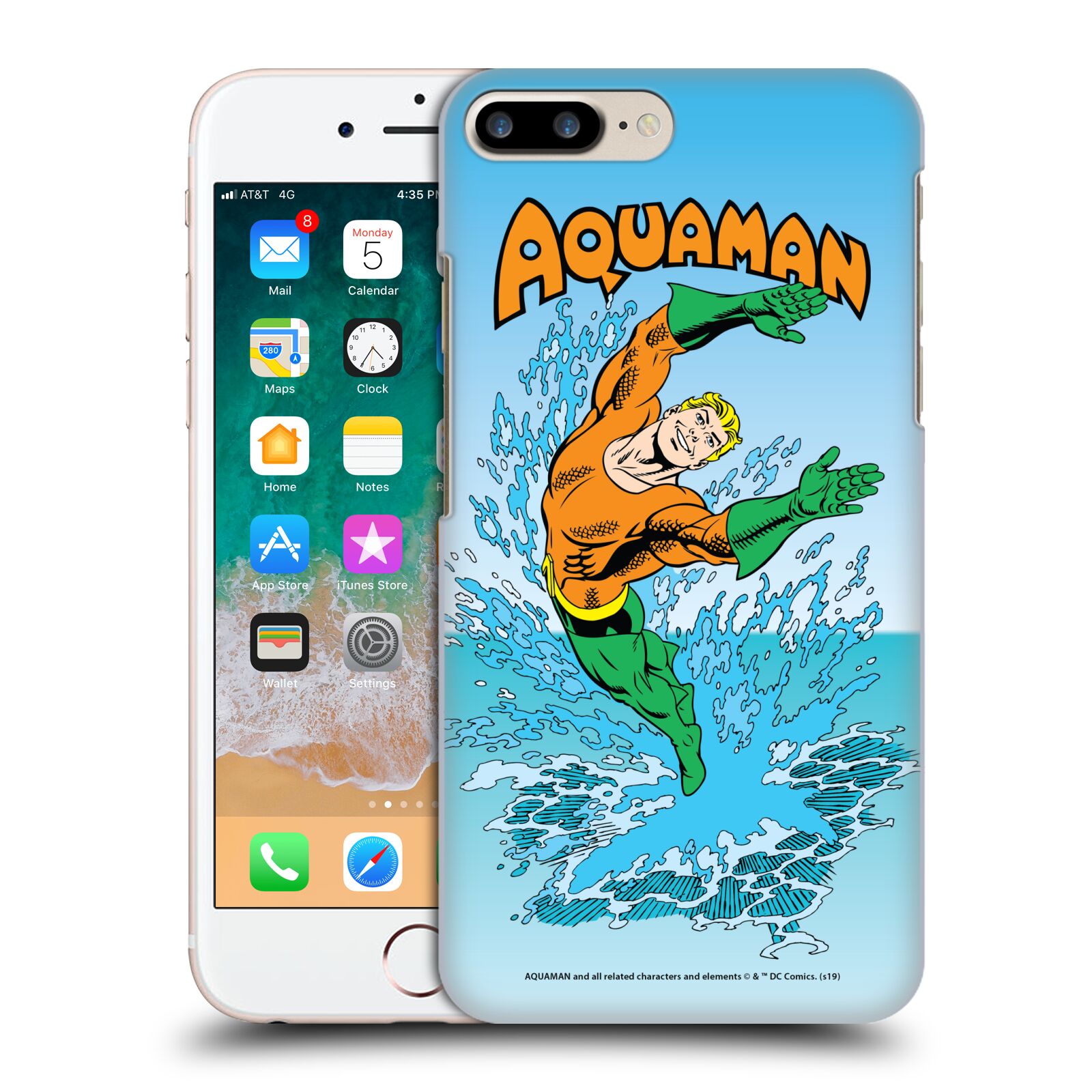 Zadní obal pro mobil Apple Iphone 7+ /  8+ - HEAD CASE - Aquaman