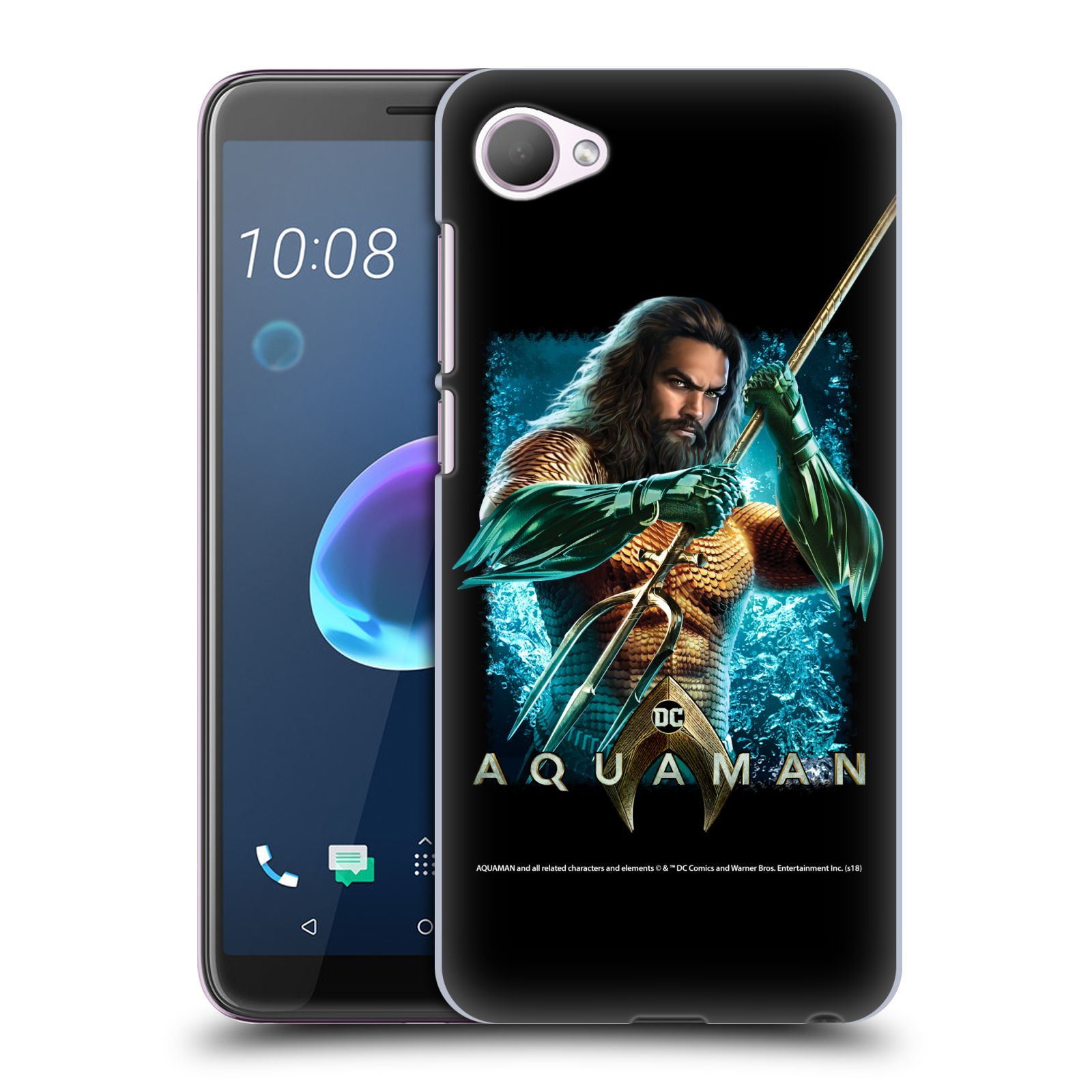 Pouzdro na mobil HTC Desire 12 / Desire 12 DUAL SIM - HEAD CASE - Aquaman bojová pozice