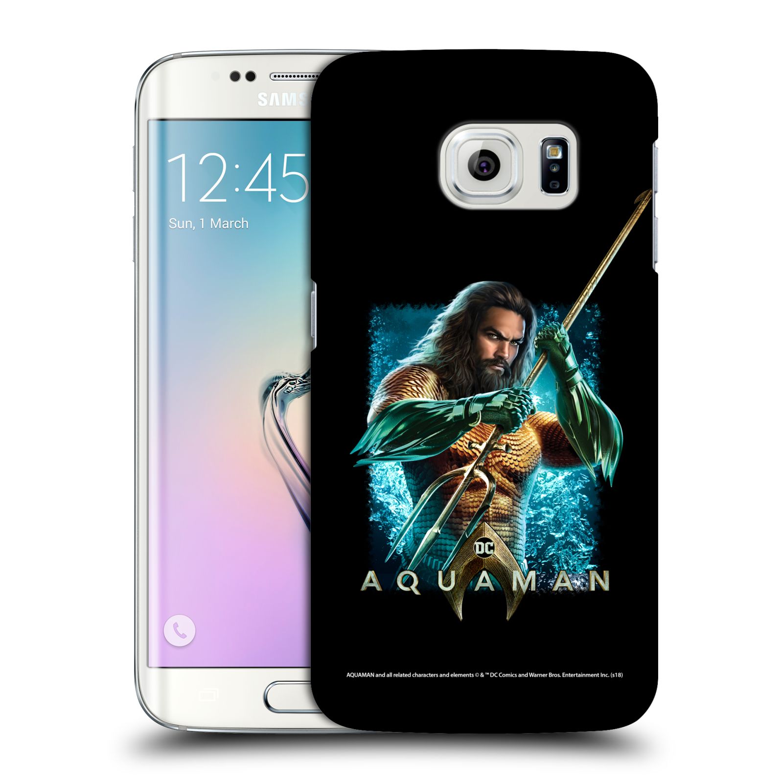 Pouzdro na mobil Samsung Galaxy S6 EDGE - HEAD CASE - Aquaman bojová pozice