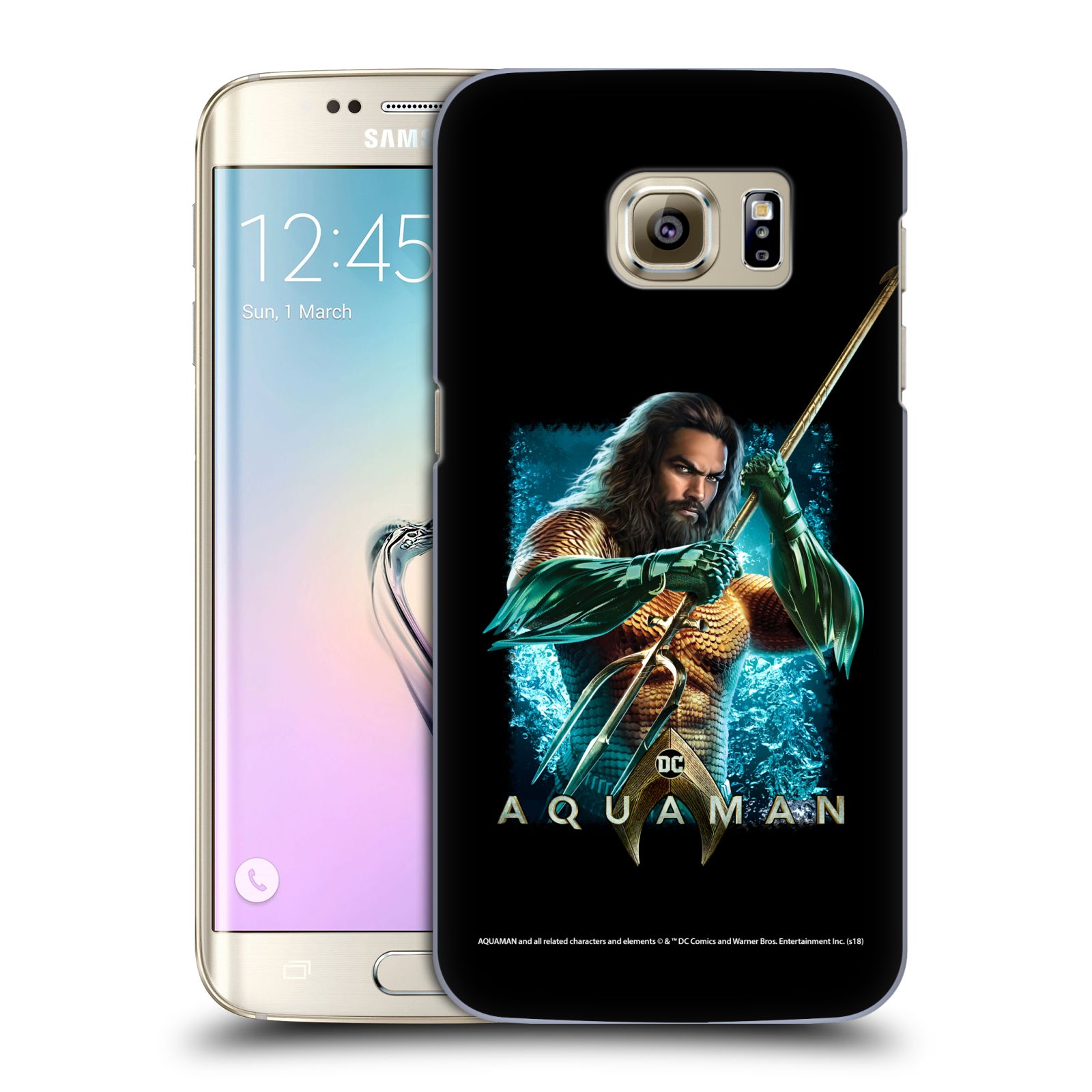 Pouzdro na mobil Samsung Galaxy S7 EDGE - HEAD CASE - Aquaman bojová pozice