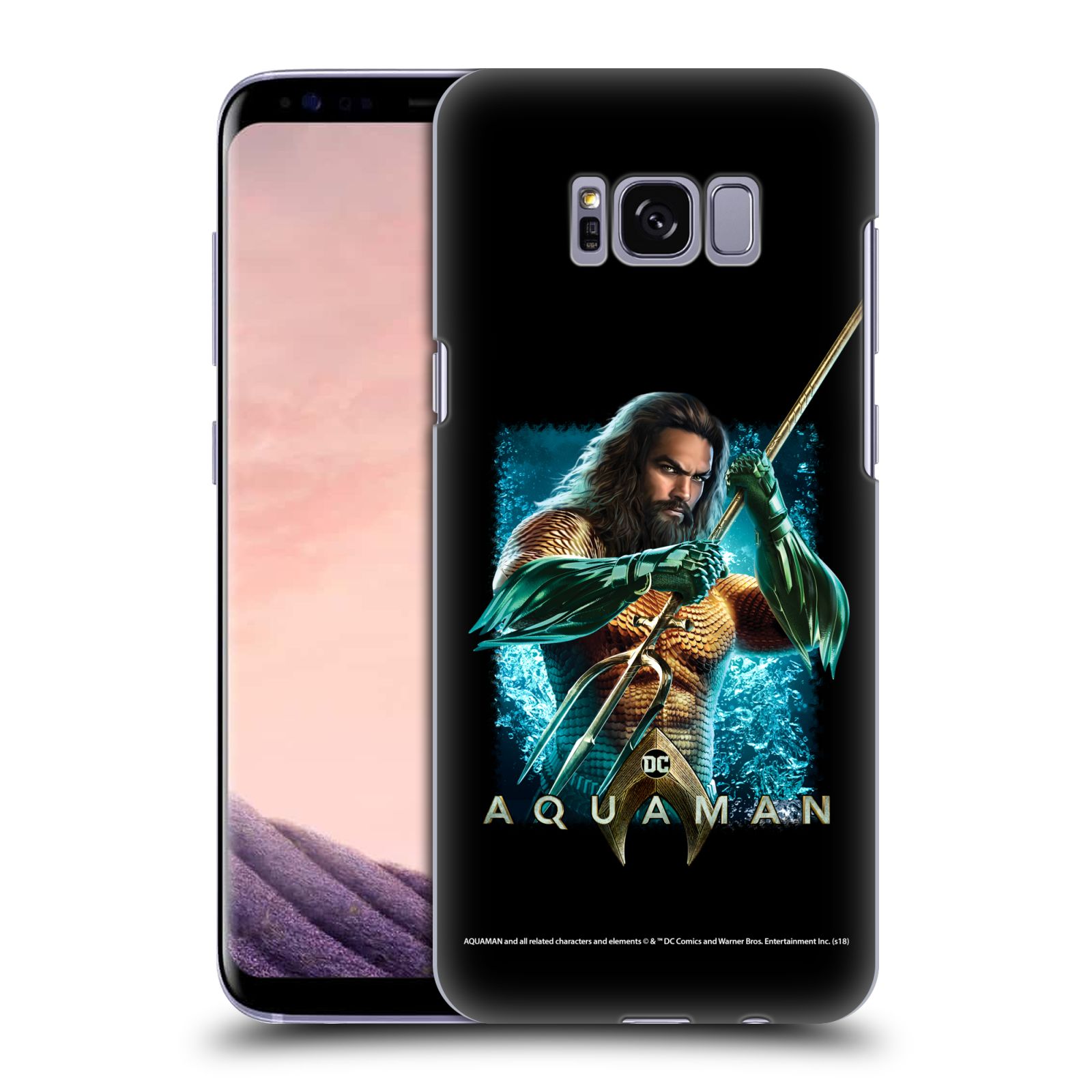 Pouzdro na mobil Samsung Galaxy S8 - HEAD CASE - Aquaman bojová pozice