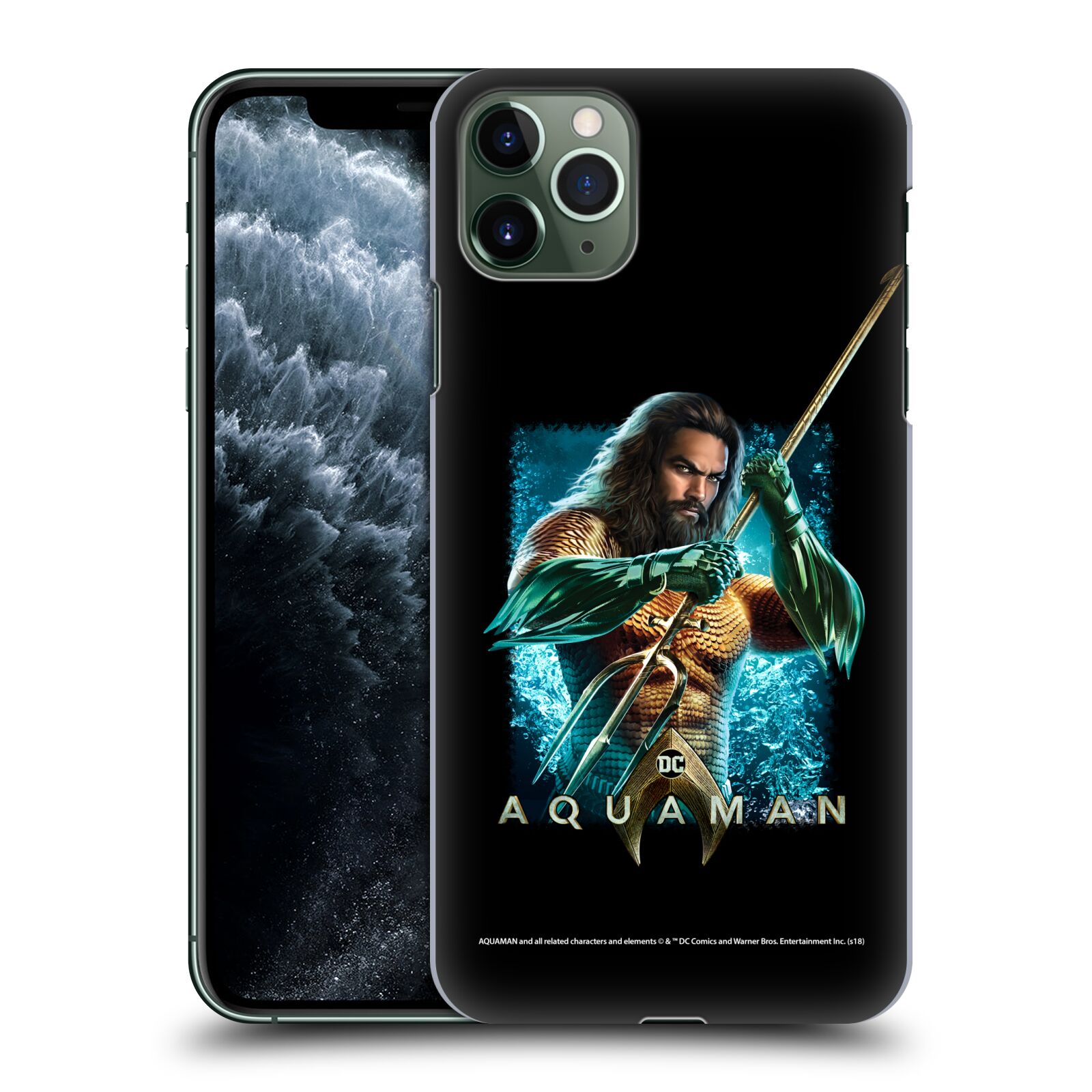 Pouzdro na mobil Apple Iphone 11 PRO MAX - HEAD CASE - Aquaman bojová pozice