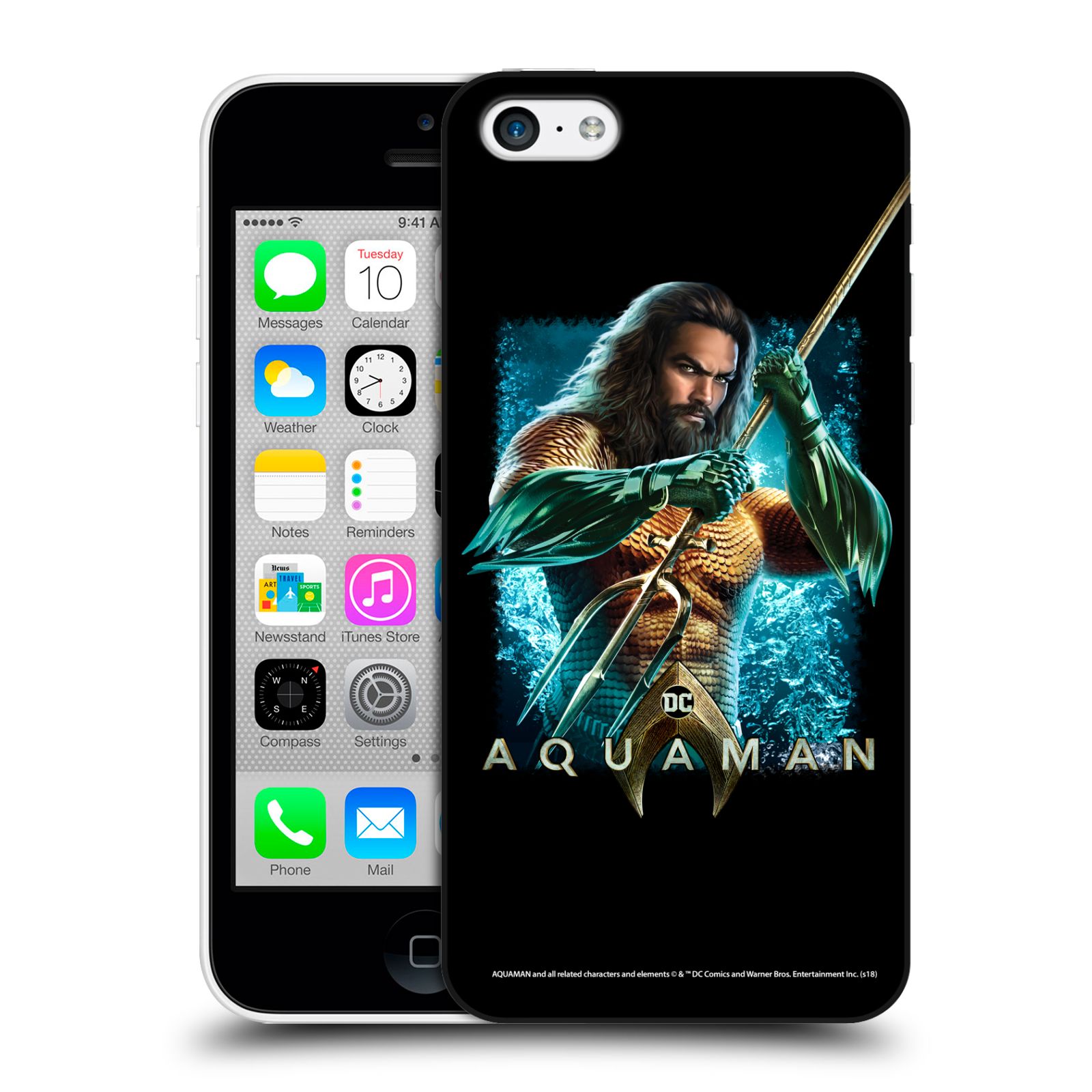 Pouzdro na mobil Apple Iphone 5C - HEAD CASE - Aquaman bojová pozice
