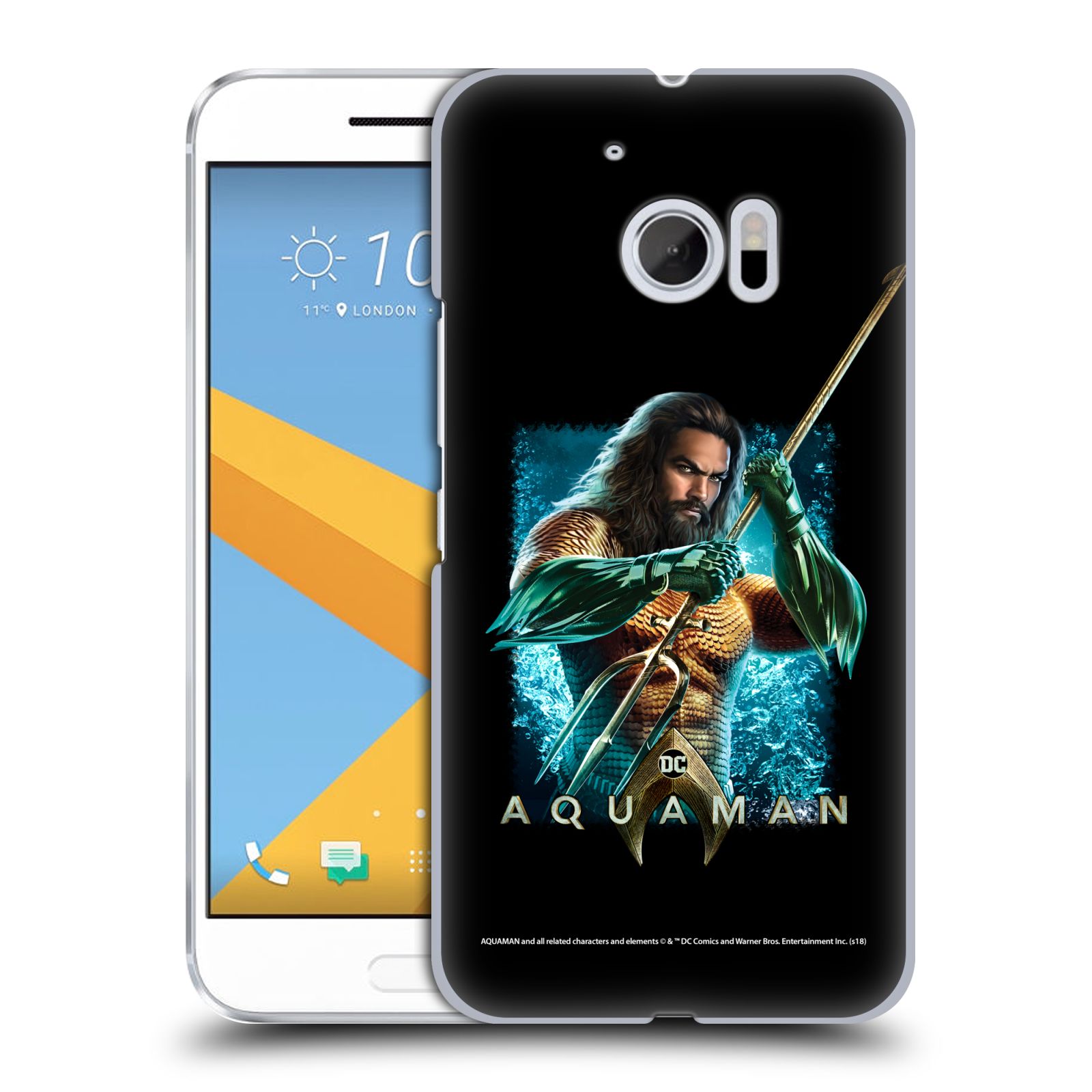 Pouzdro na mobil HTC 10 - HEAD CASE - Aquaman bojová pozice