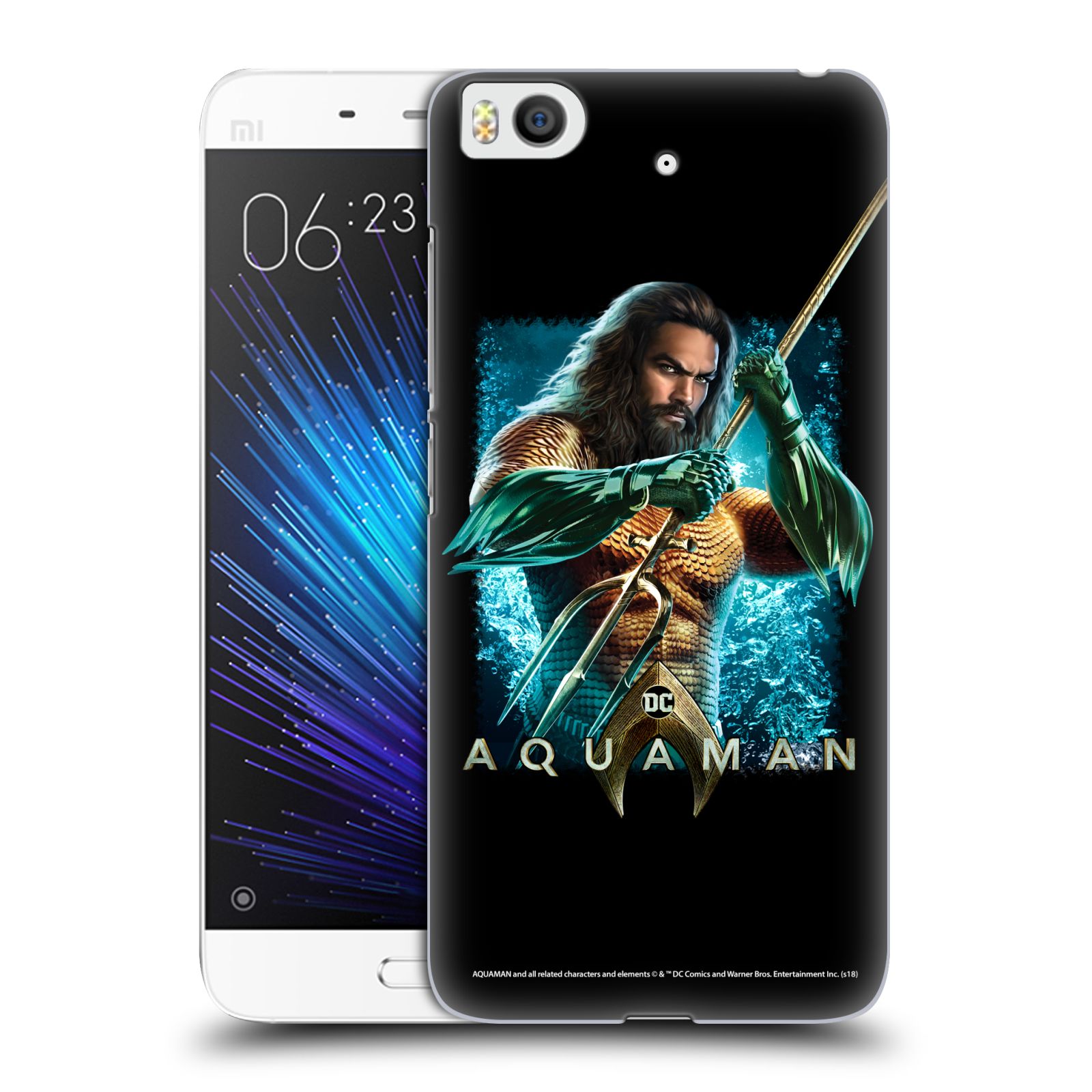 Pouzdro na mobil Xiaomi Mi5s - HEAD CASE - Aquaman bojová pozice