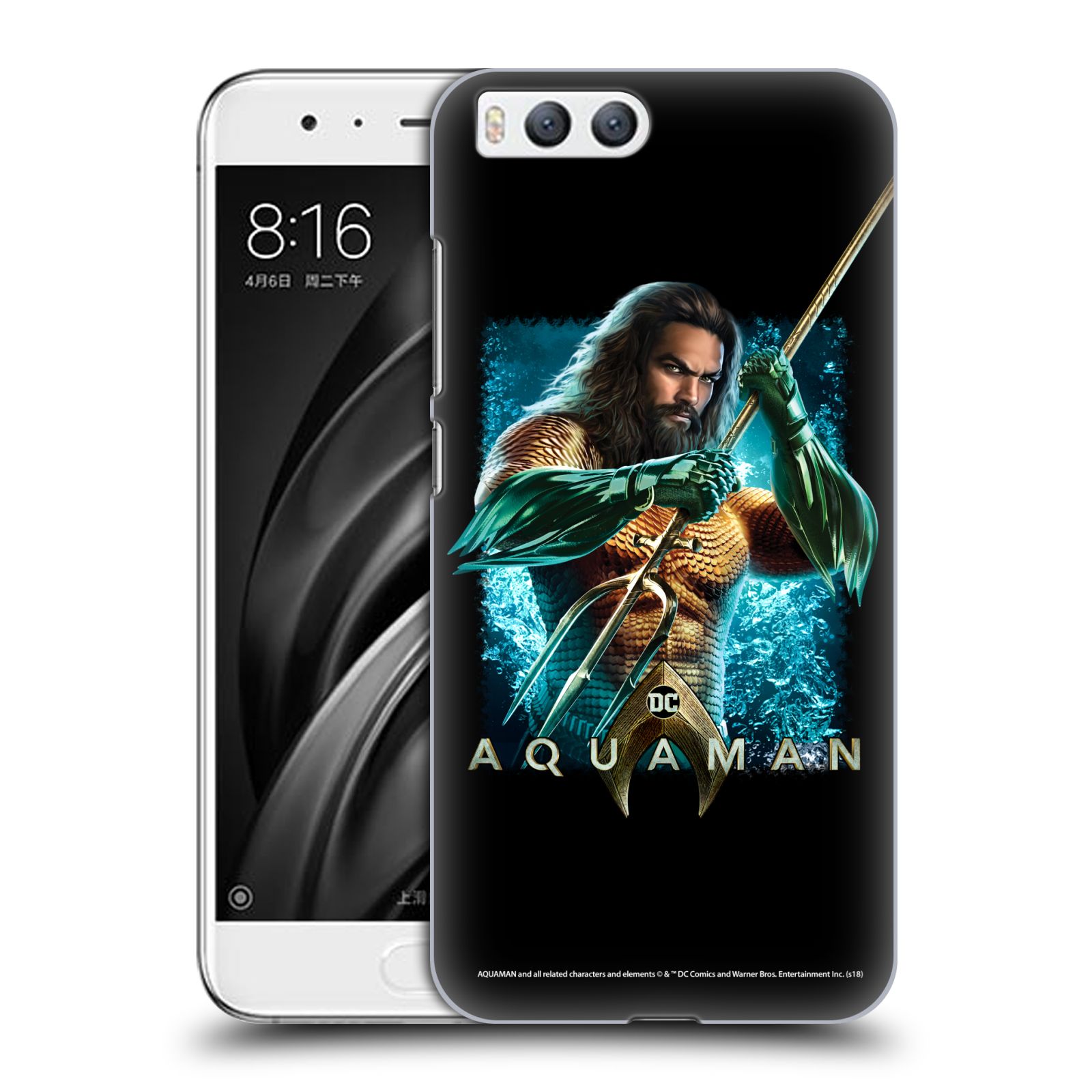 Pouzdro na mobil Xiaomi MI6 - HEAD CASE - Aquaman bojová pozice