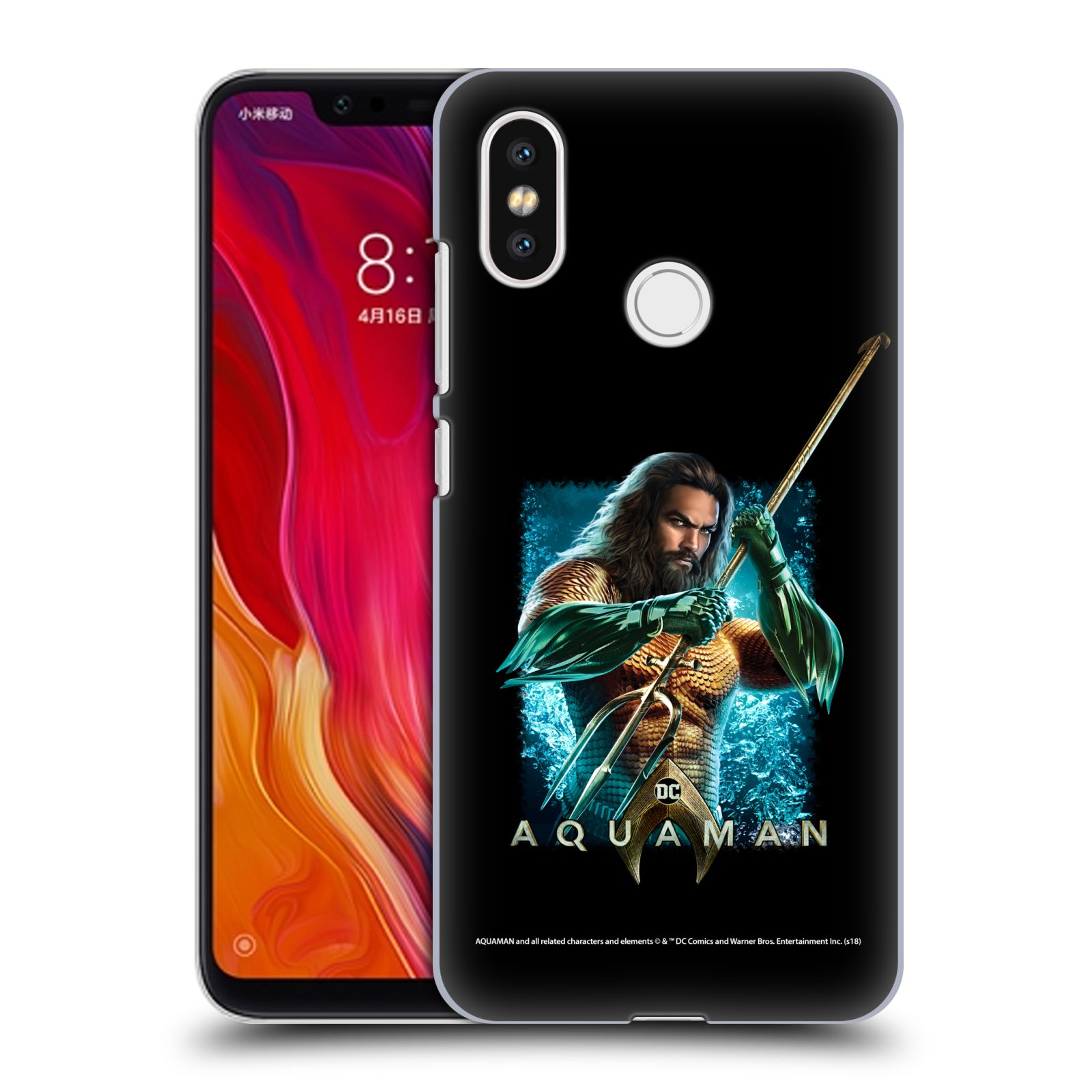 Pouzdro na mobil Xiaomi  Mi 8 - HEAD CASE - Aquaman bojová pozice