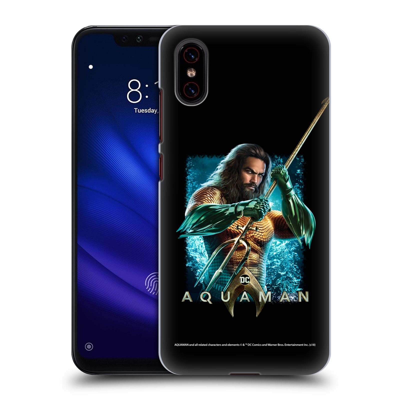 Pouzdro na mobil Xiaomi  Mi 8 PRO - HEAD CASE - Aquaman bojová pozice
