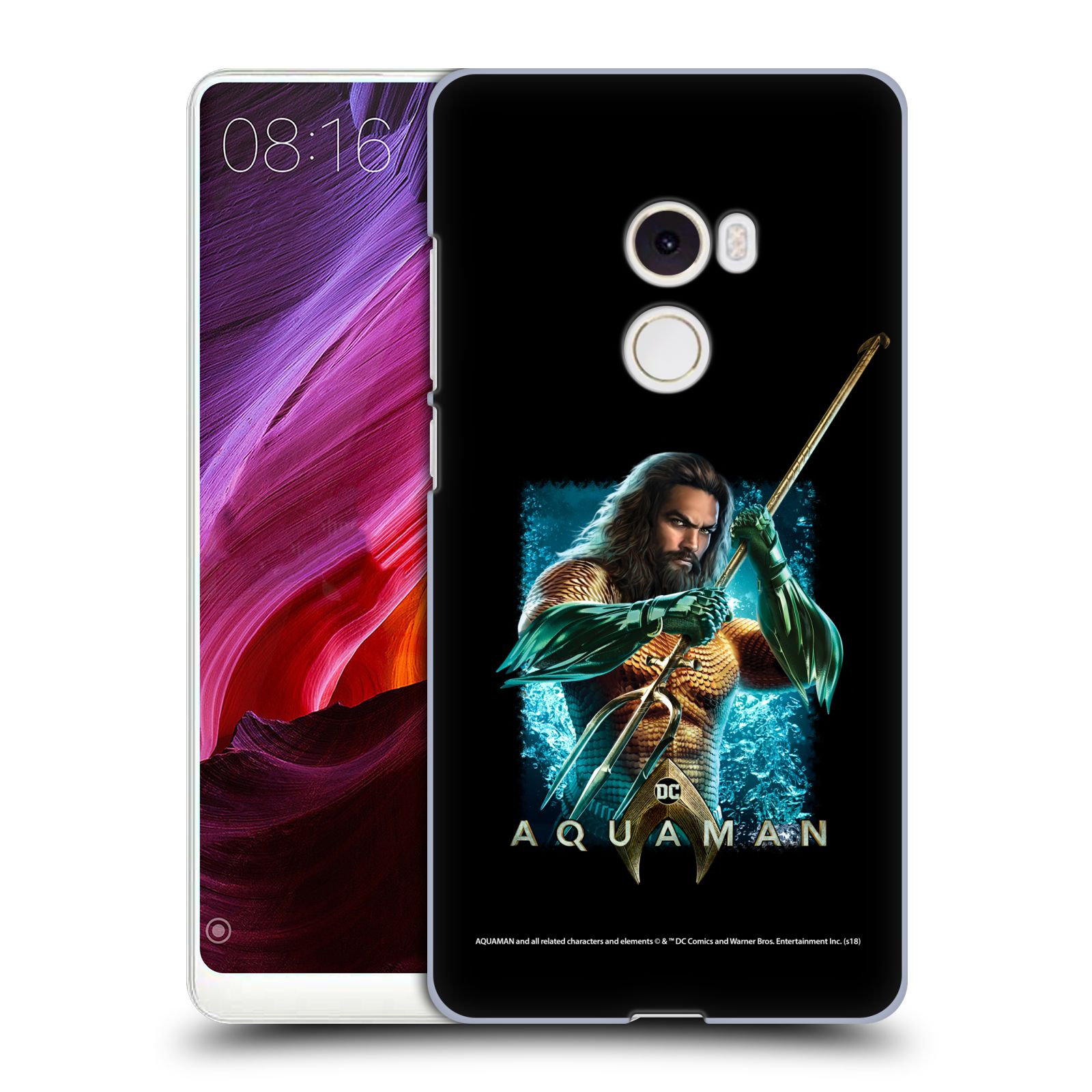 Pouzdro na mobil Xiaomi Mi Mix 2 - HEAD CASE - Aquaman bojová pozice