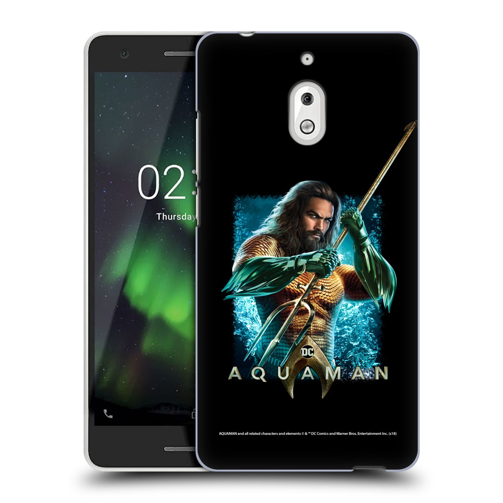 Pouzdro na mobil Nokia 2.1 - HEAD CASE - Aquaman bojová pozice