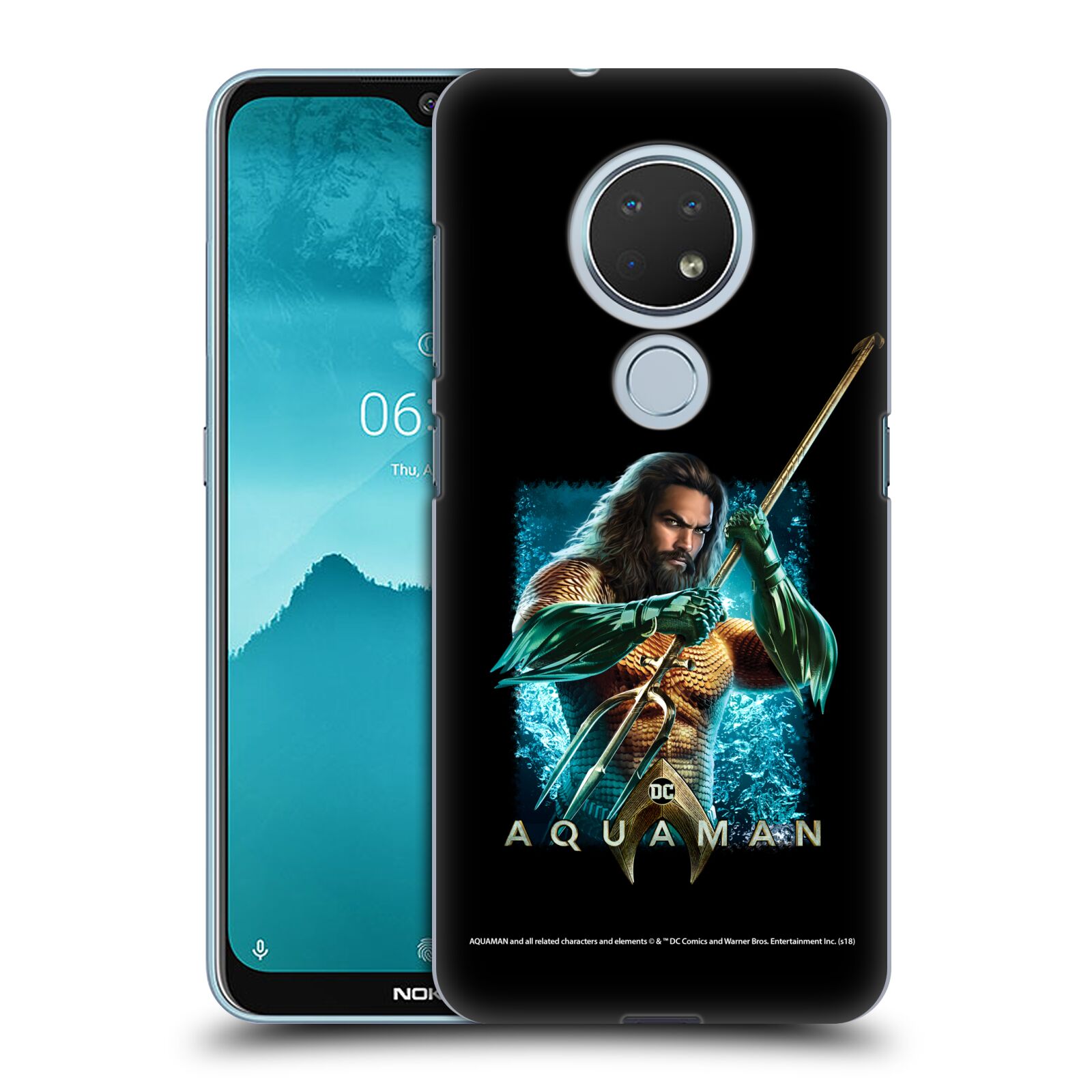 Pouzdro na mobil Nokia 6.2 - HEAD CASE - Aquaman bojová pozice
